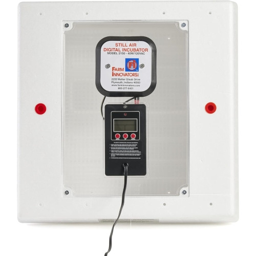 Farm Innovators Heated Digital Still Air Incubator for 4 Dozen Eggs, Deep Tray & 360° View