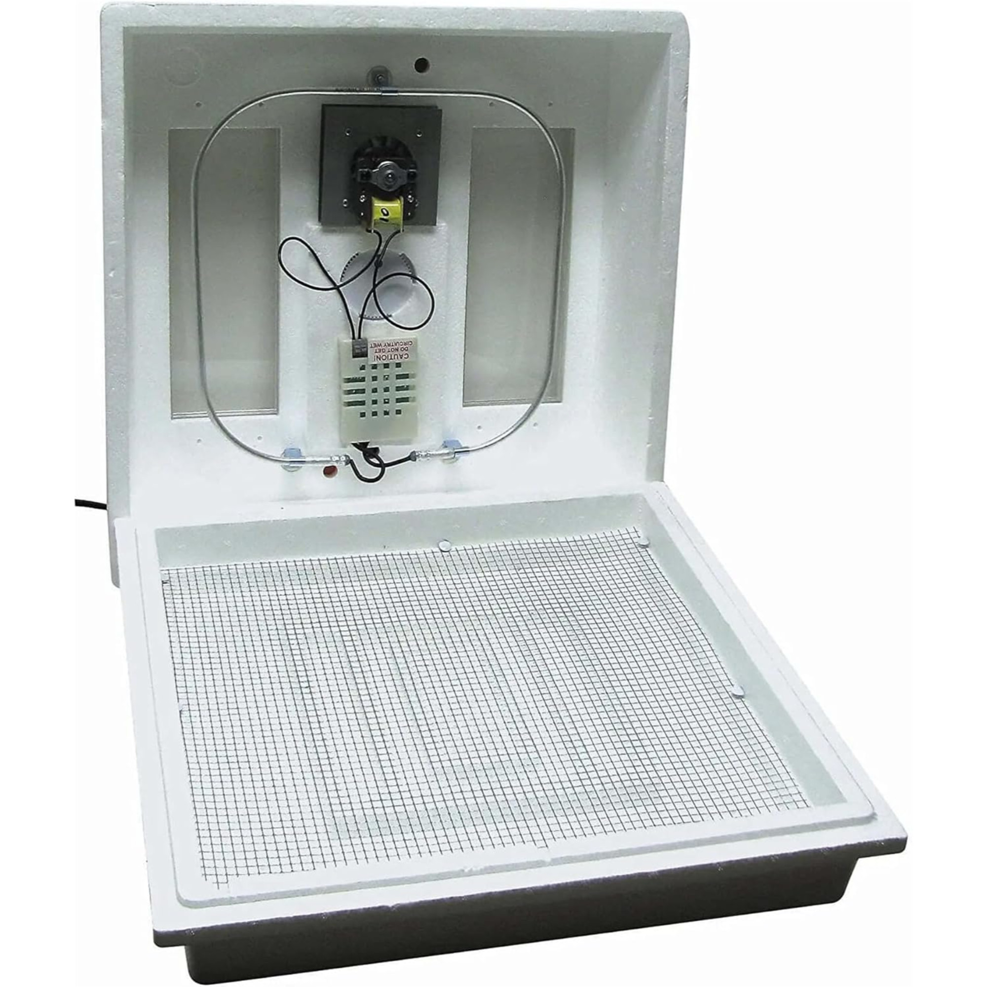 Farm Innovators Heated Digital Air Incubator – 40W, Circulated Air, 4-Dozen Egg Capacity, White