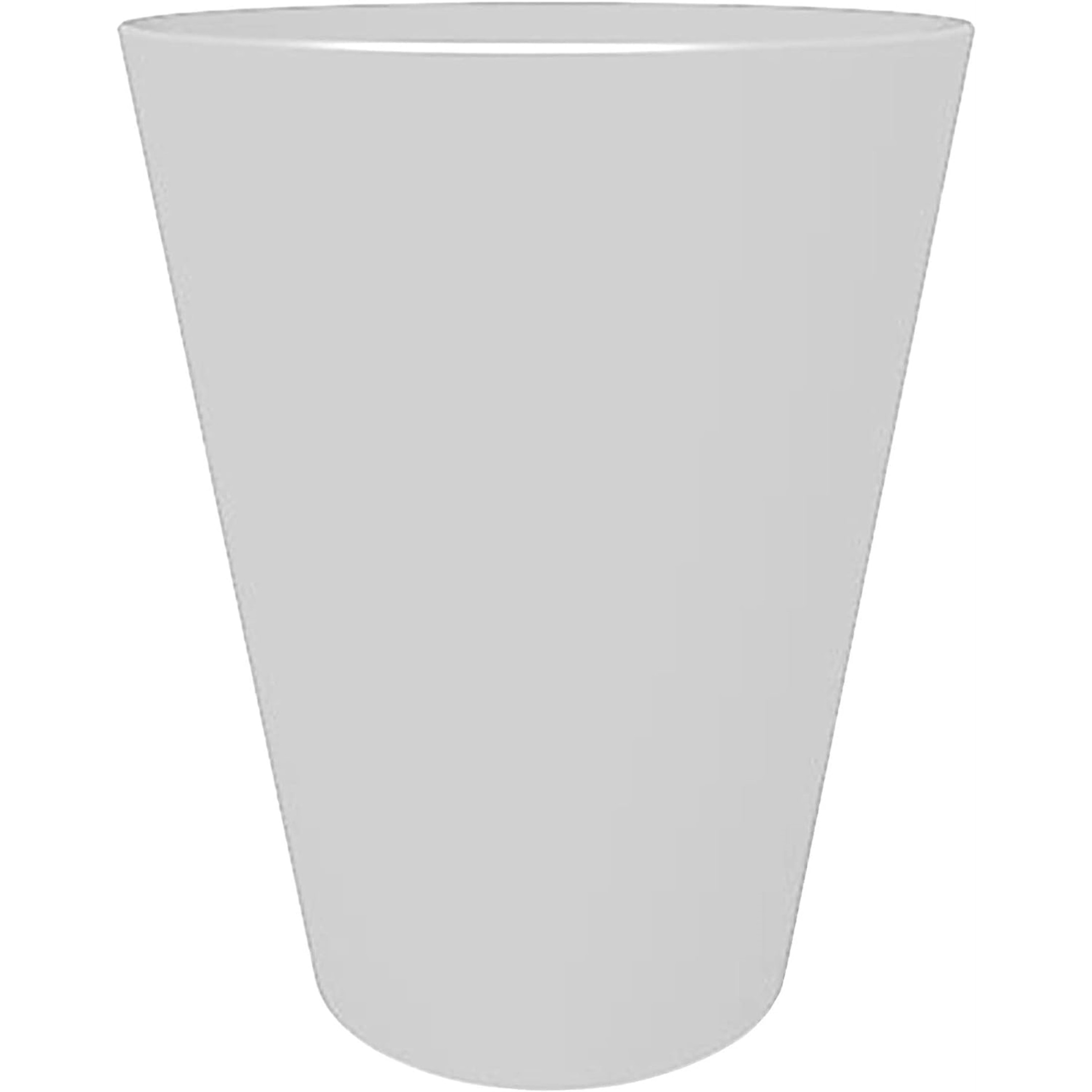 Bloem Indoor/Outdoor Tall Finley Tapered Round, 100% Recycled Plastic Pot, Casper White, 4 Gallon Soil Capacity, 14