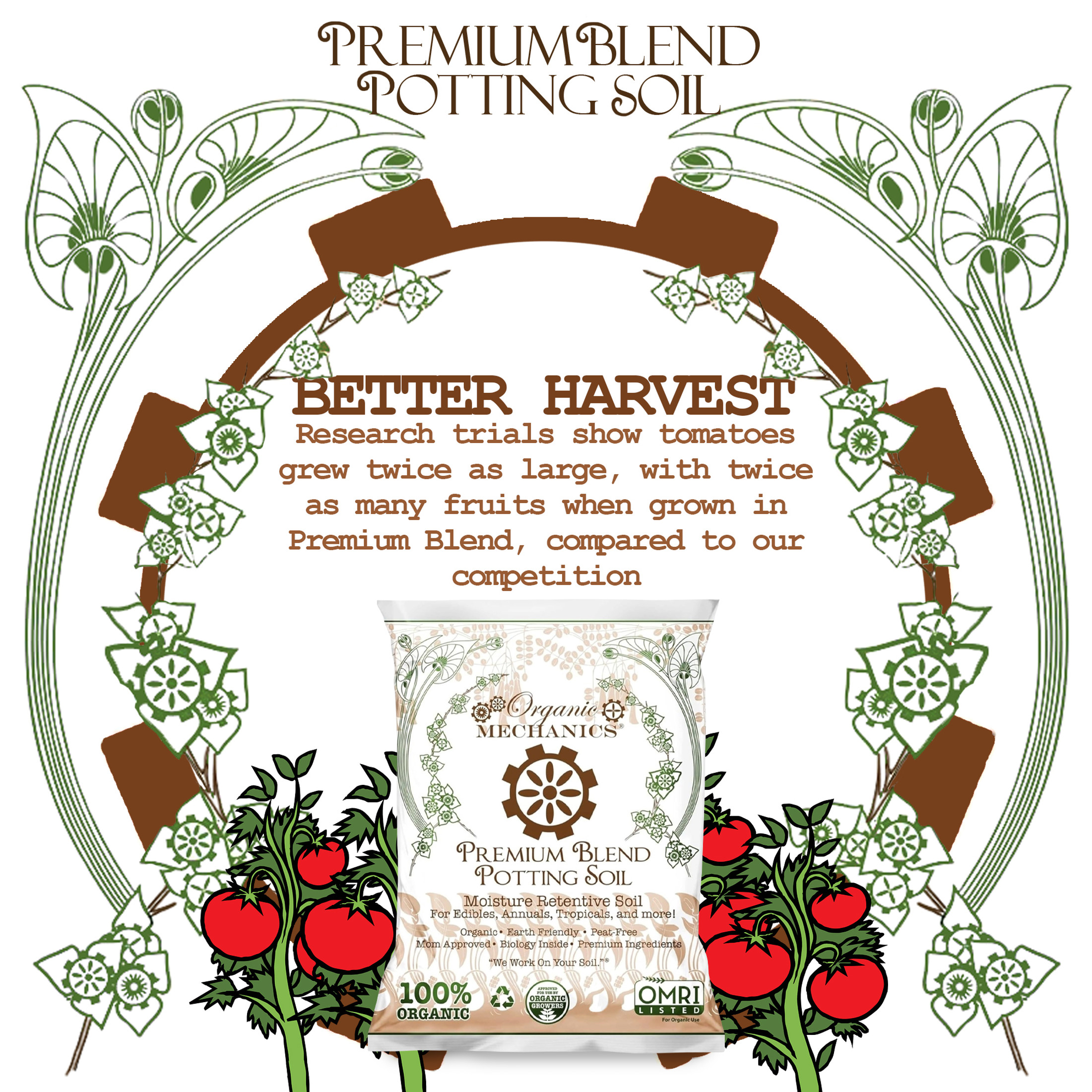 Organic Mechanics Premium Blend Potting Soil