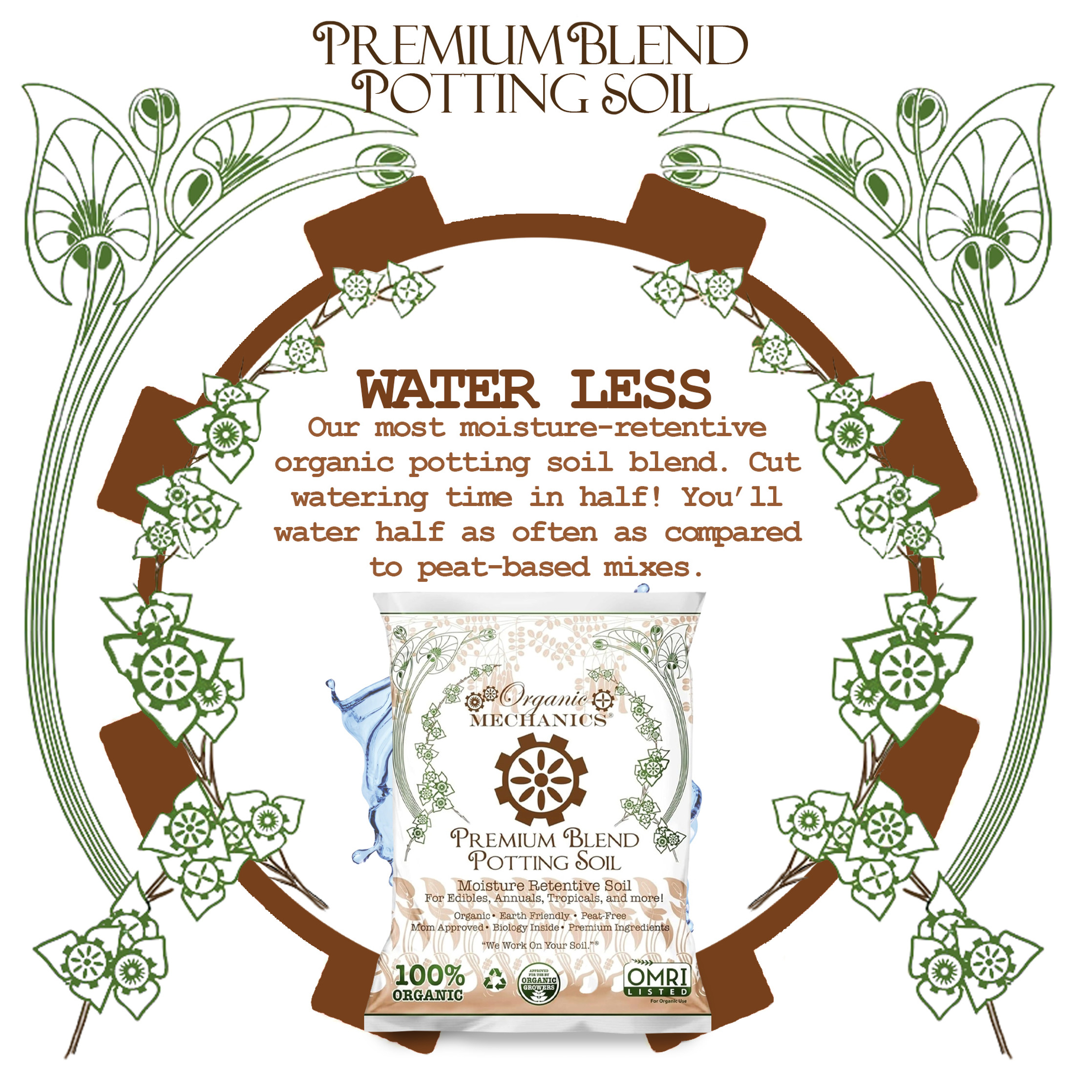 Organic Mechanics Premium Blend Potting Soil