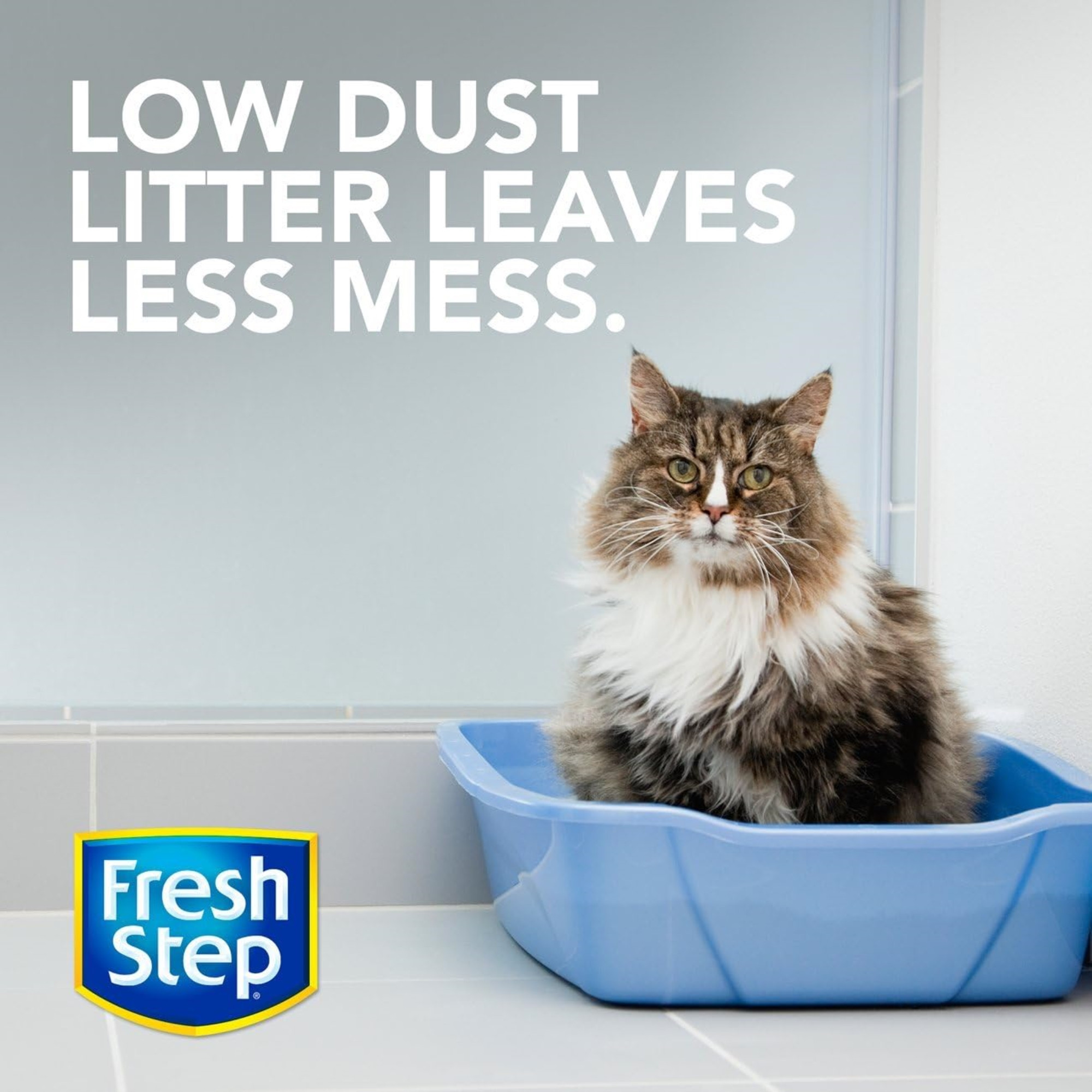 Fresh Step Clumping Cat Litter with Odor Shield for 10 Day Odor Control, 25lb