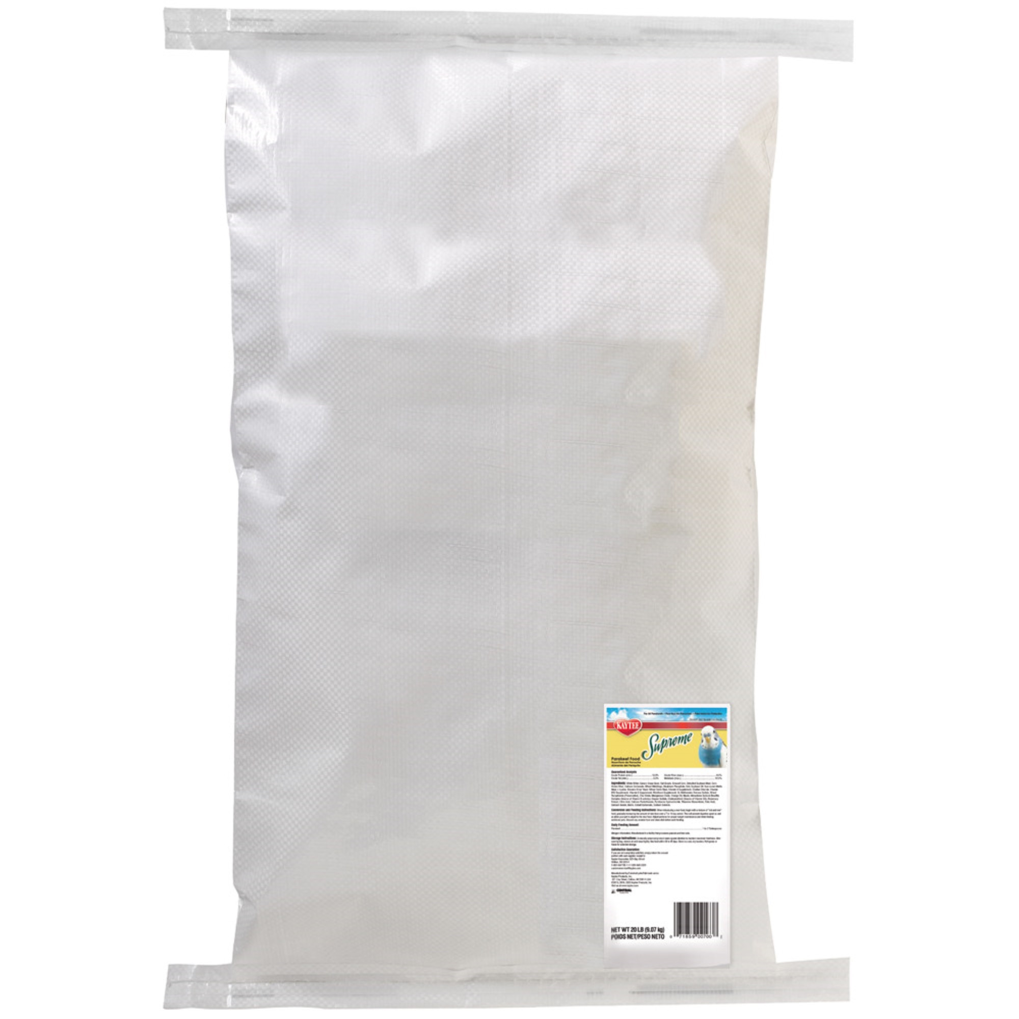 Kaytee Supreme Parakeet Bird Food, 20lb
