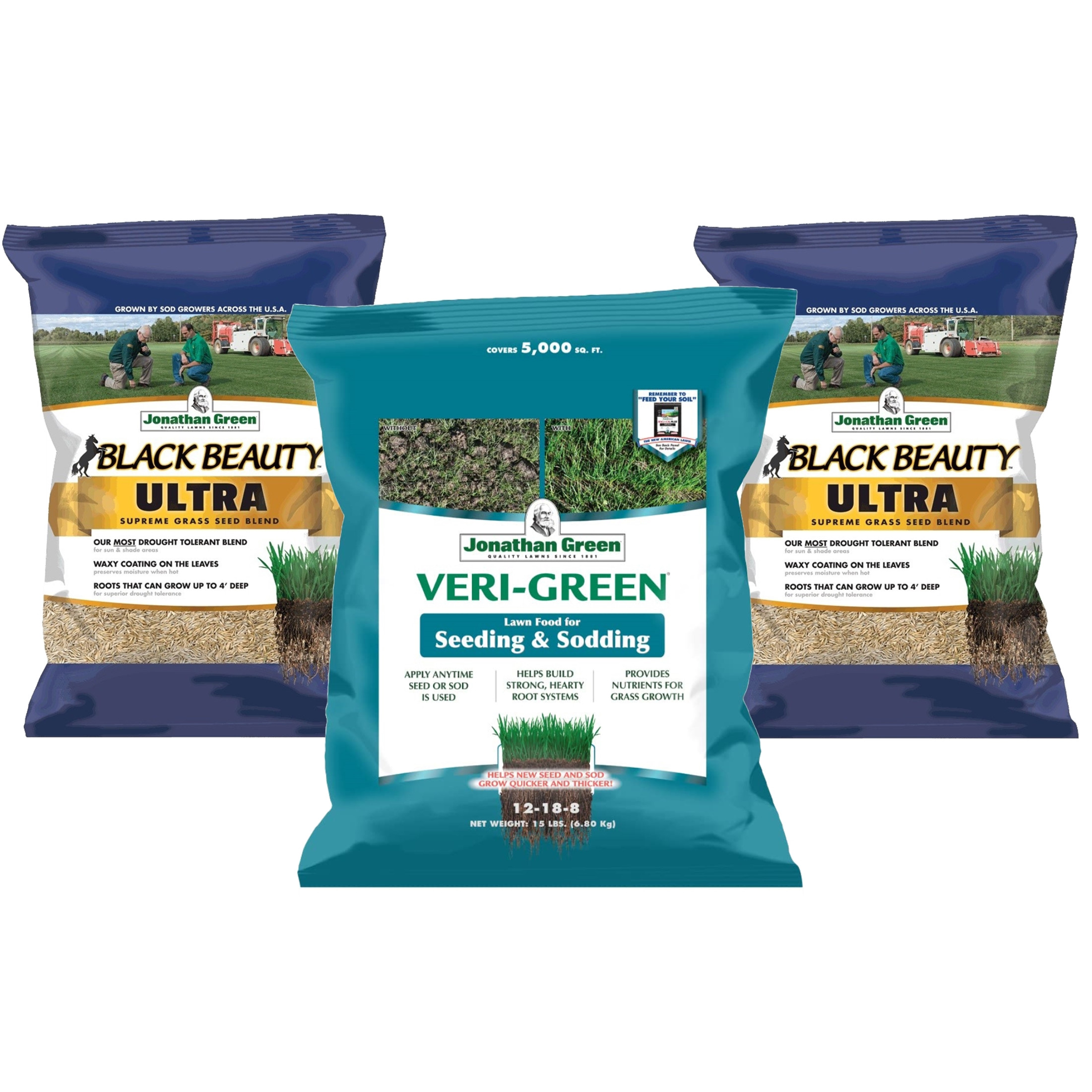 Jonathan Green Grass Seed & Fertilizer Bundle - 5,000 sq ft