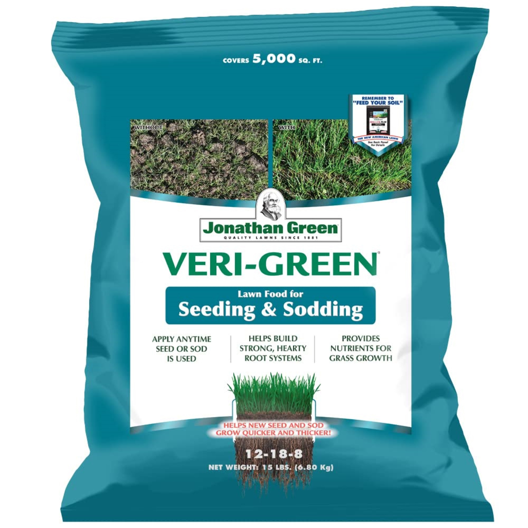 Jonathan Green Grass Seed & Fertilizer Bundle for Acidic Soil - 5,000 sq ft