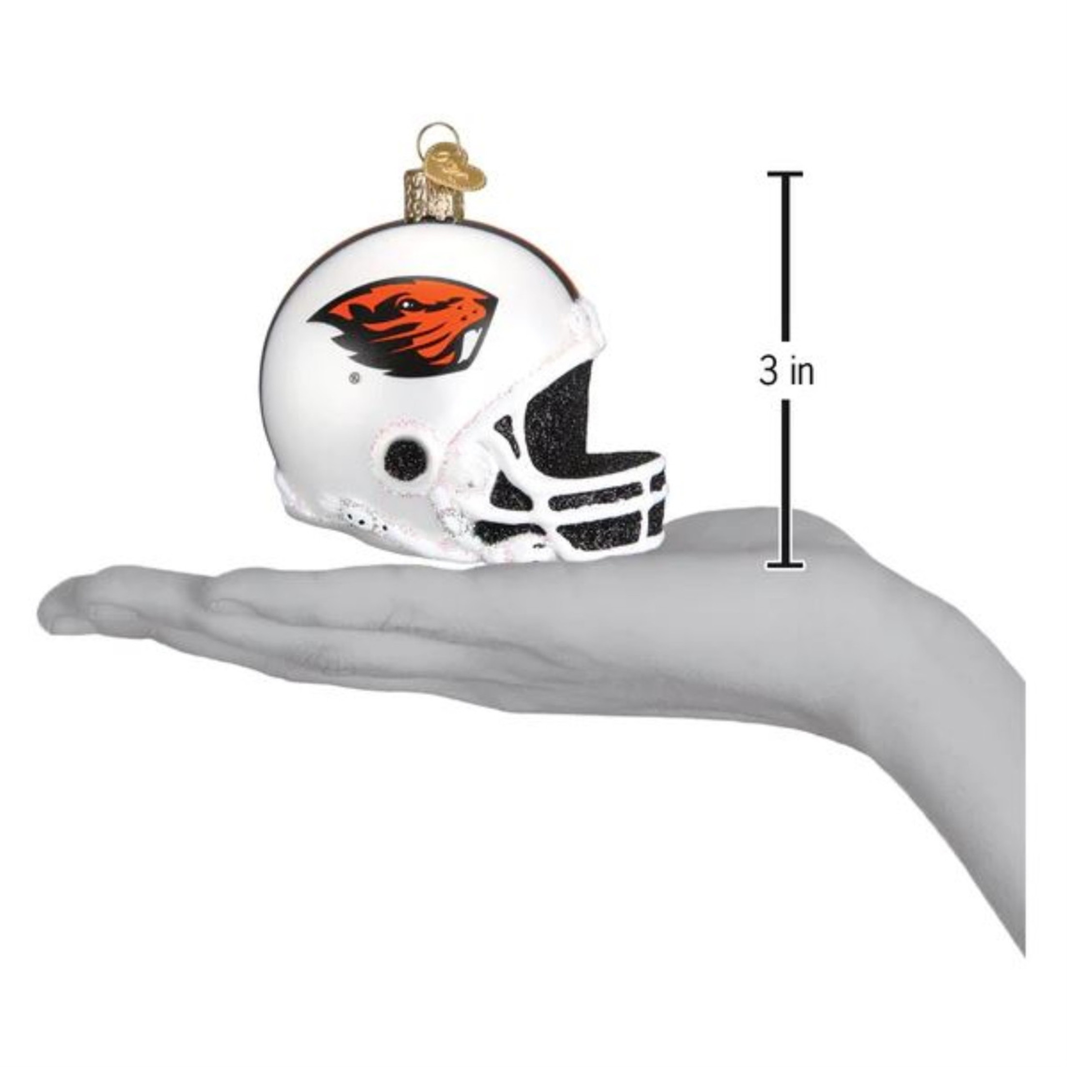 Old World Christmas Glass Blown Ornament, Oregon State Helmet (with OWC Gift Box)