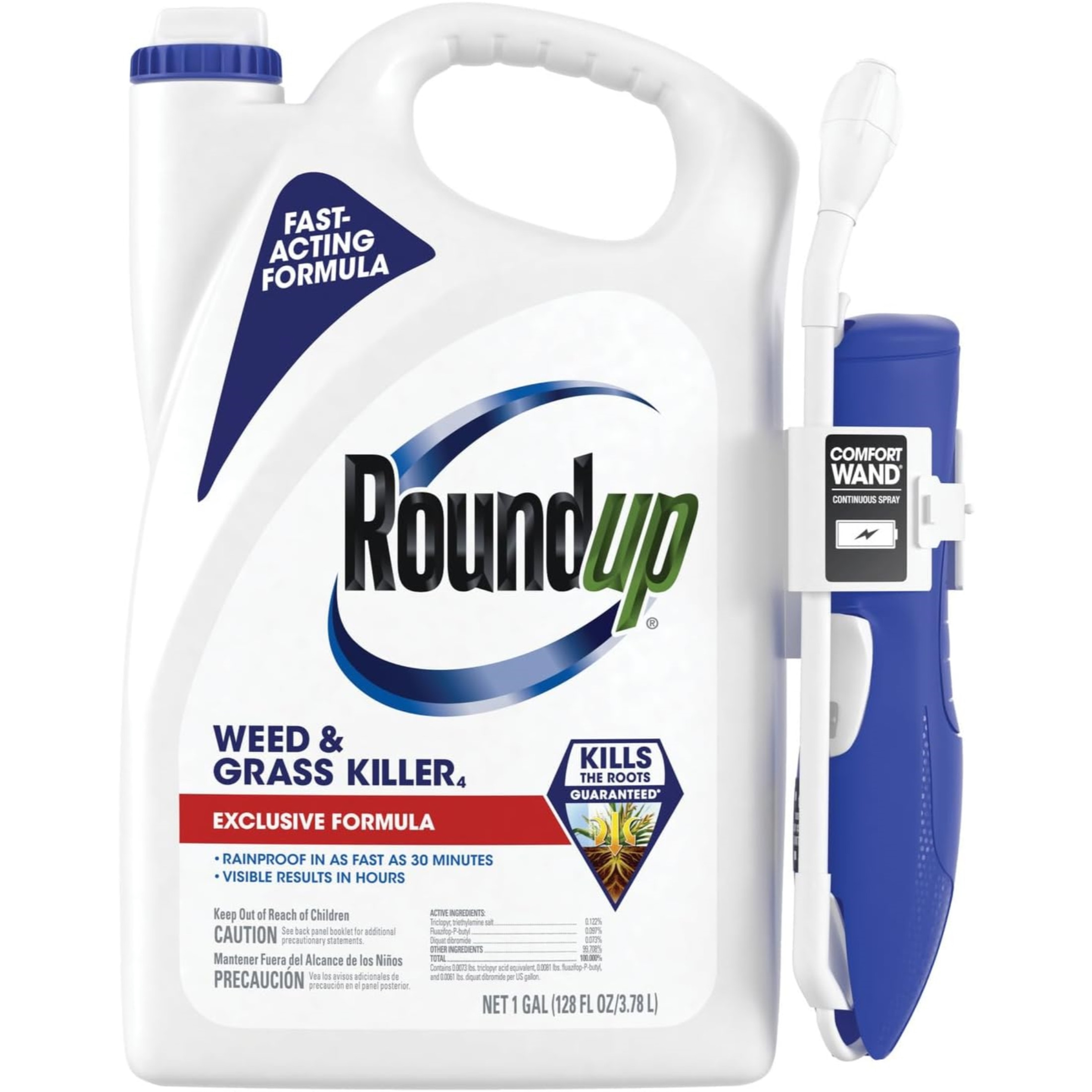 Roundup Ready-to-Use Weed & Grass Killer, Best Around Flower Beds, Trees, and Driveways, 1 Gal