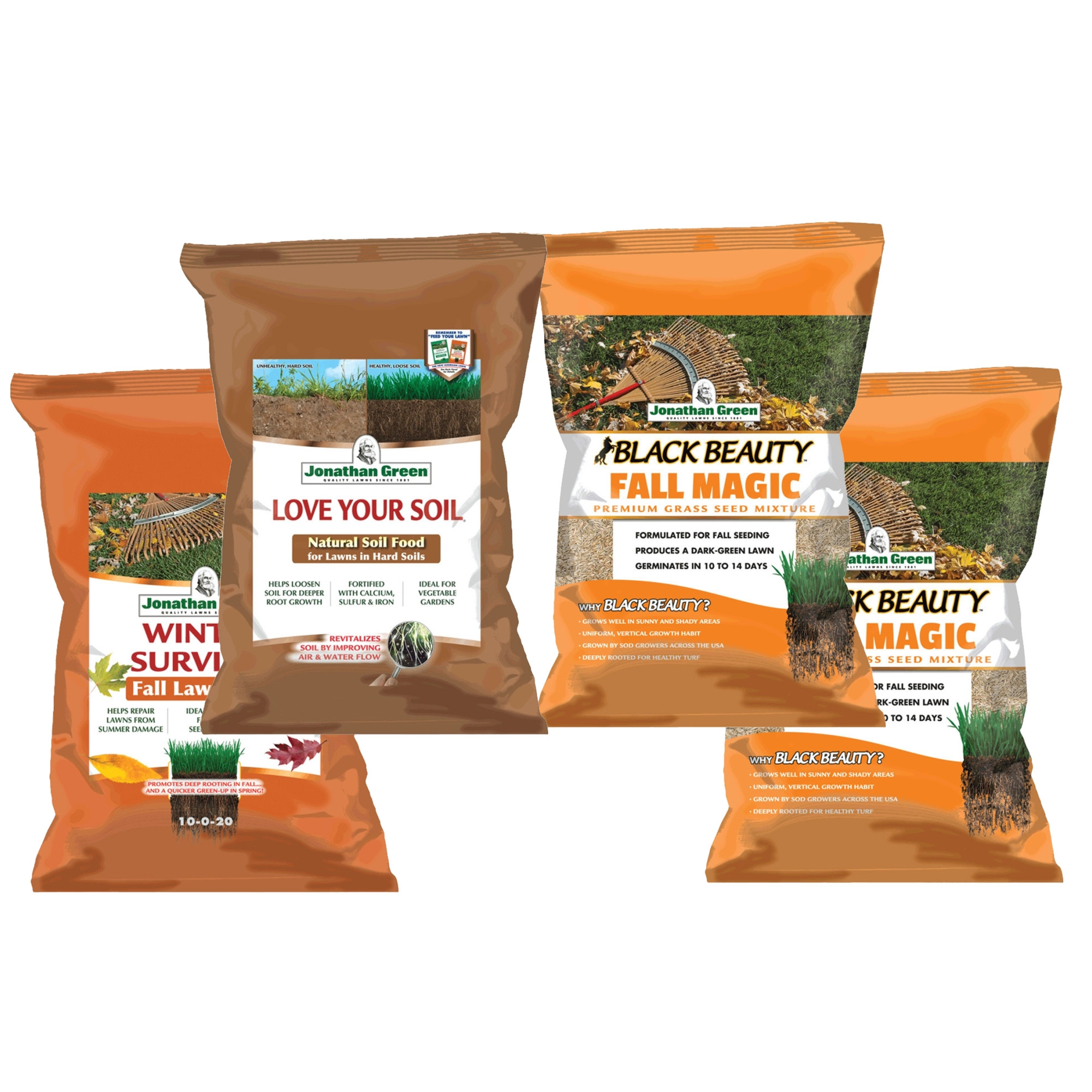 Jonathan Green 4-in-1 Fall Lawn Care Bundle, Covers up to 15,000 sq ft
