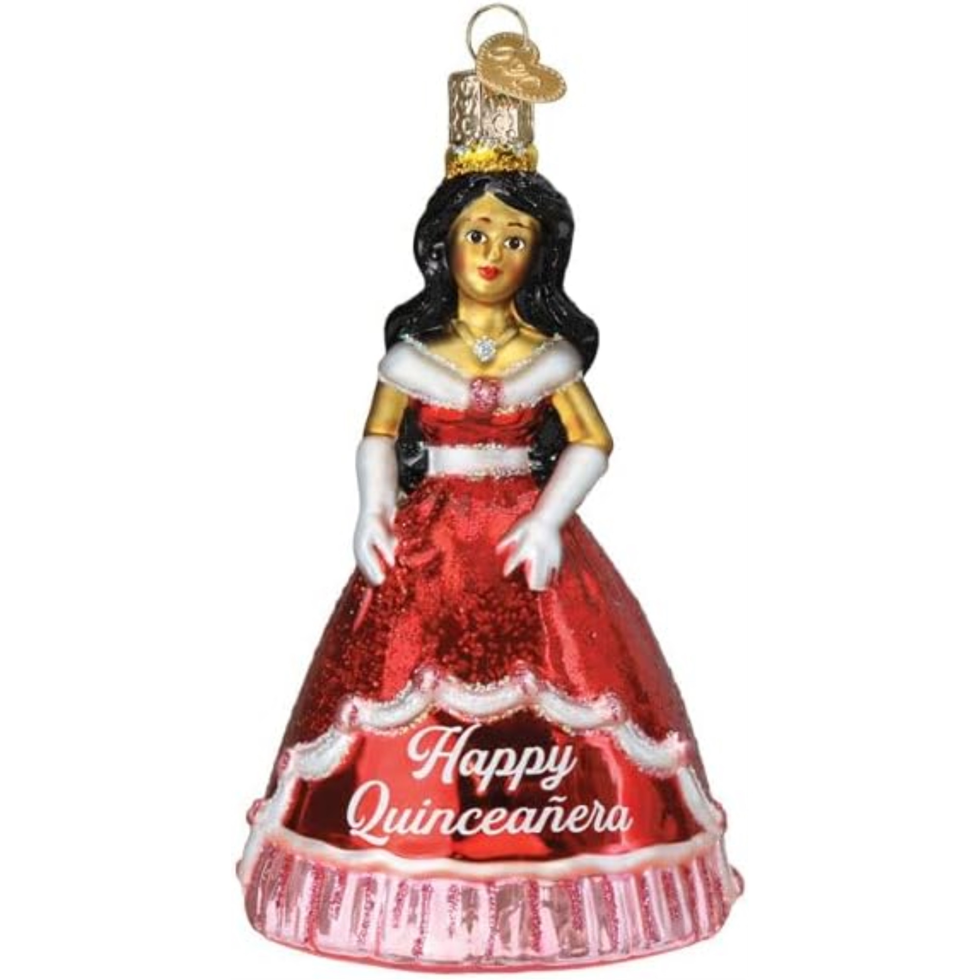 Old World Christmas Blown Glass Ornament for Christmas Tree, La Quinceanera