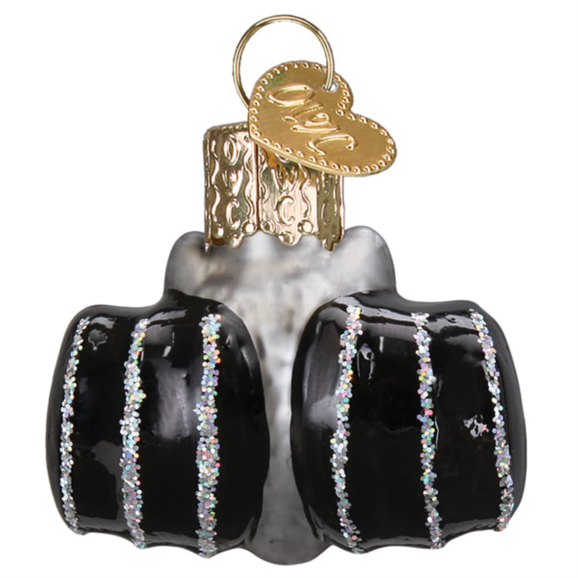 Old World Christmas Blown Glass Ornament for Halloween, Mini Bat