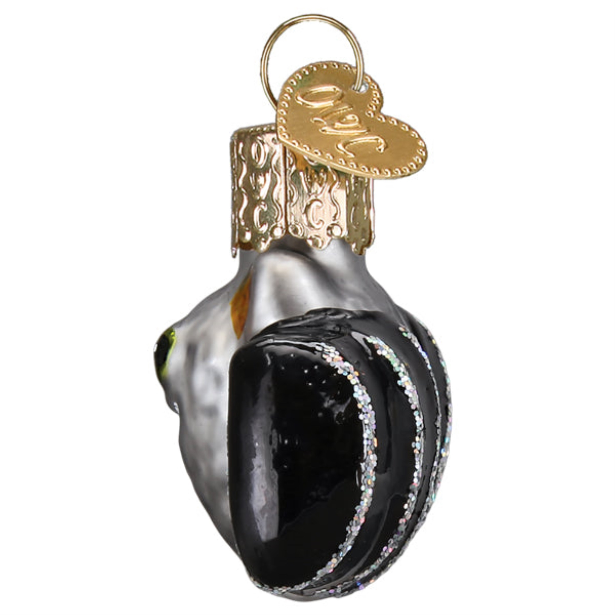 Old World Christmas Blown Glass Ornament for Halloween, Mini Bat