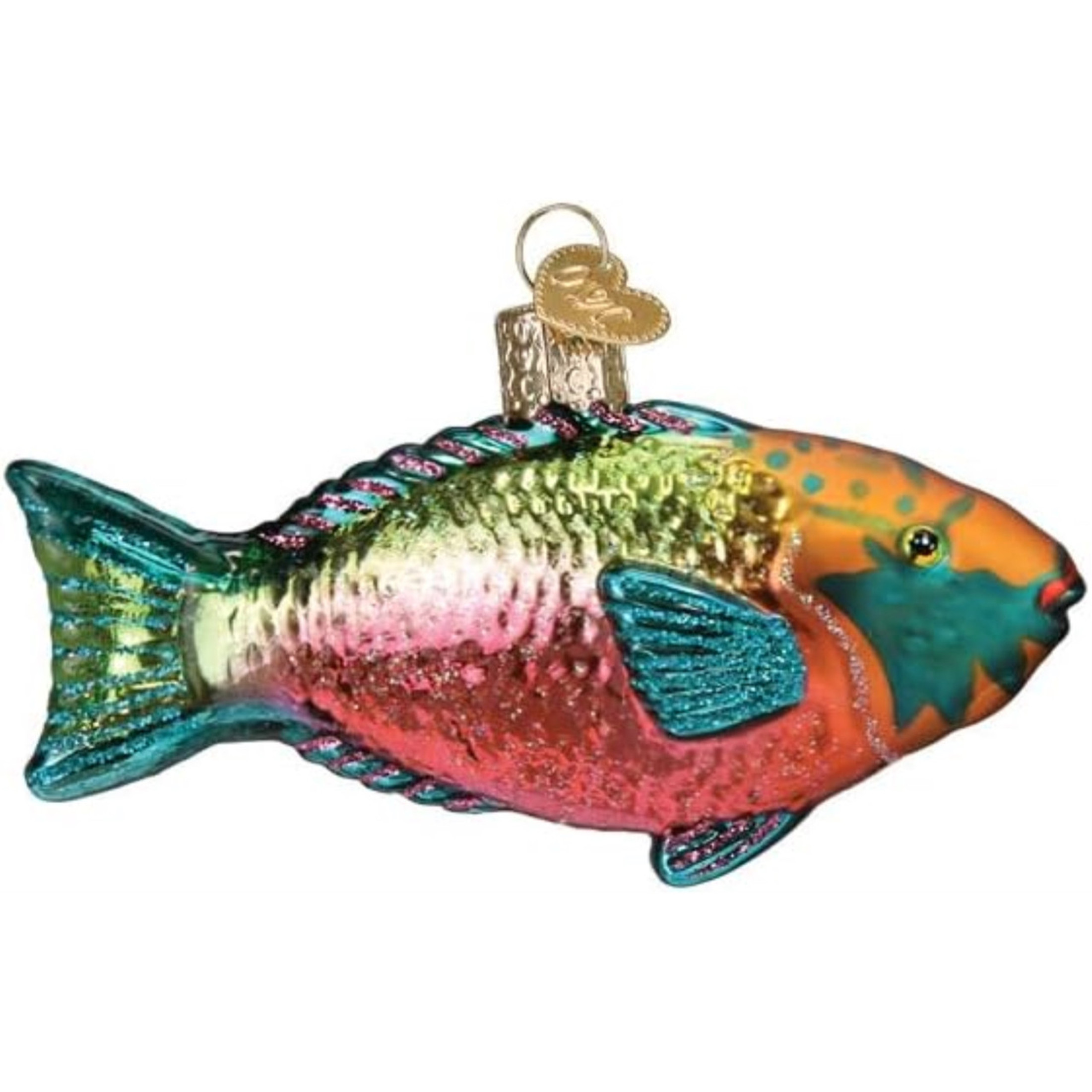 Old World Christmas Blown Glass Ornament for Christmas Tree, Parrotfish (with OWC Gift Box)