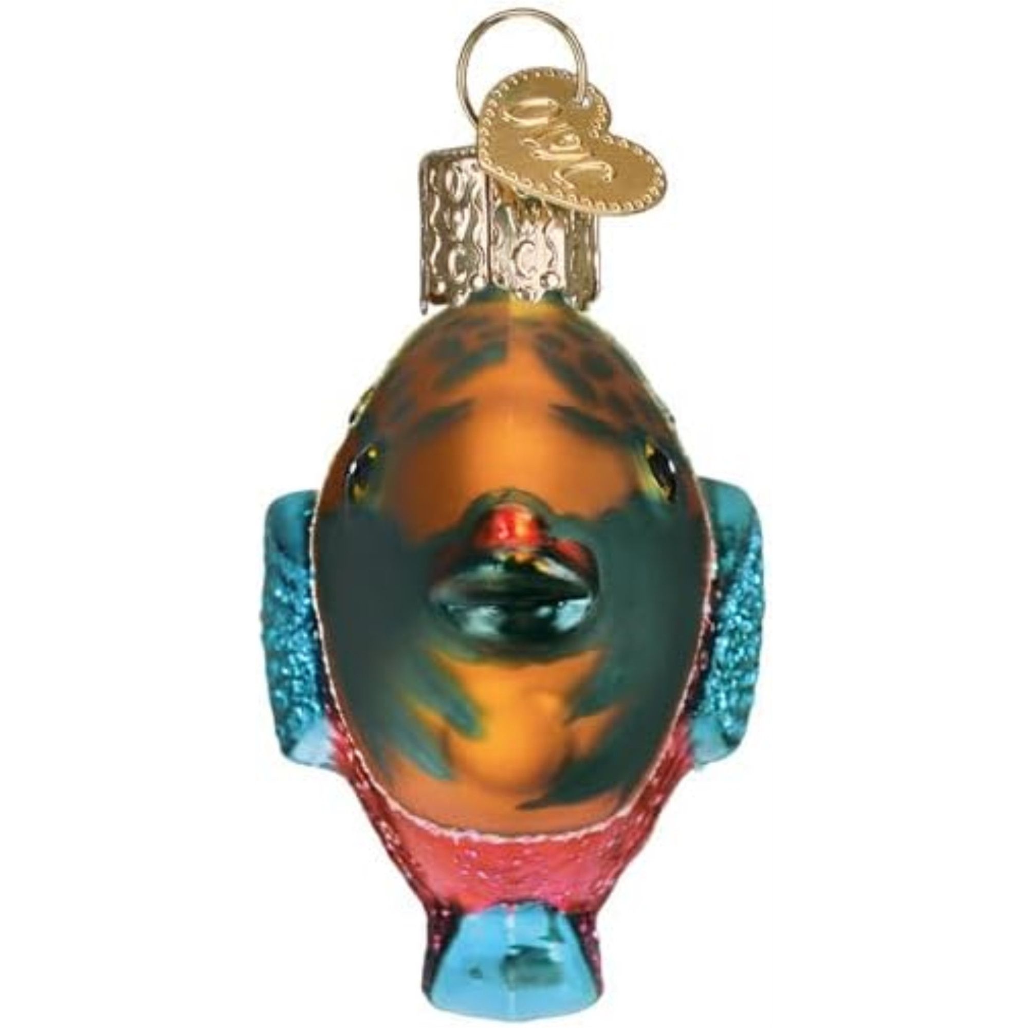 Old World Christmas Blown Glass Ornament for Christmas Tree, Parrotfish