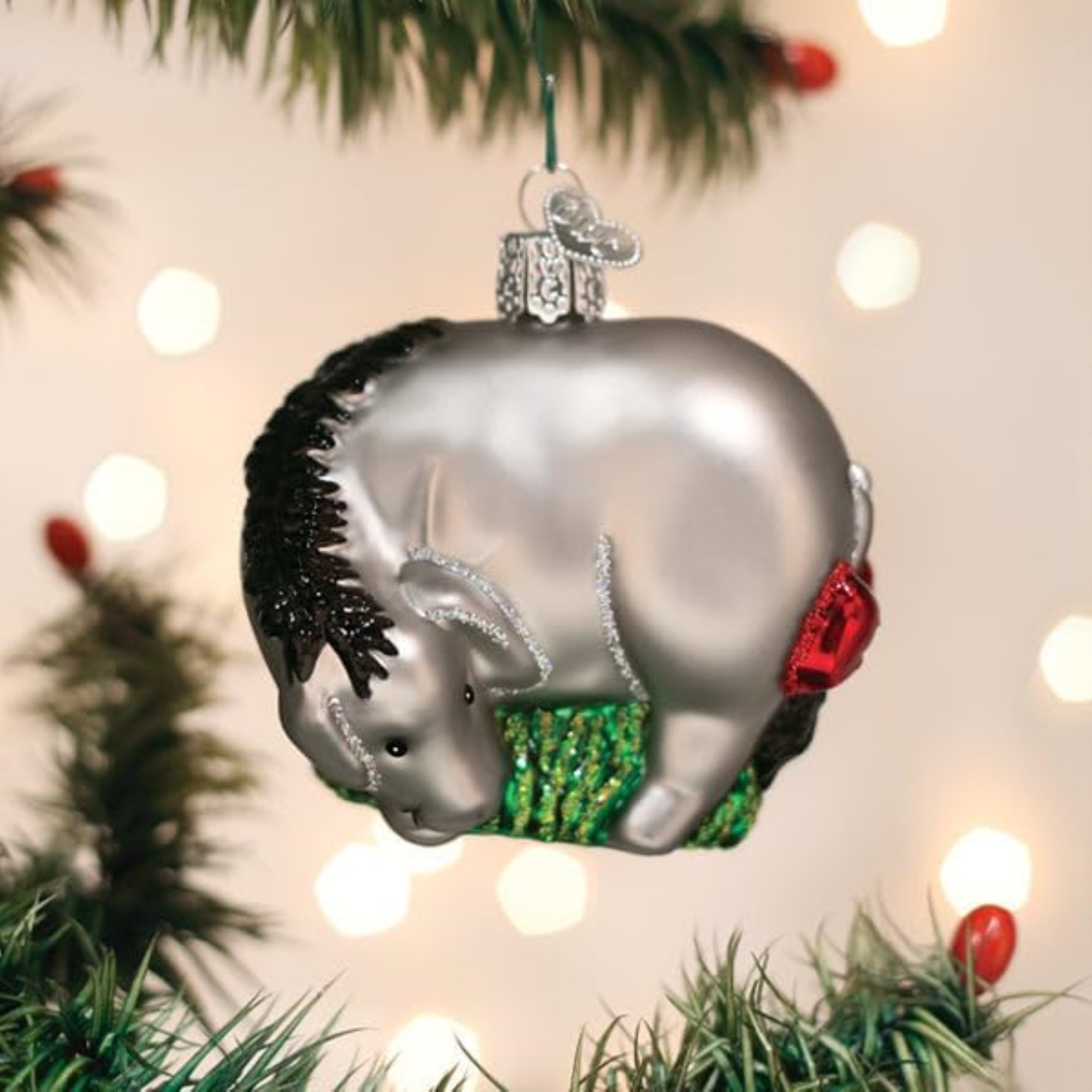 Old World Christmas Blown Glass Ornament for Christmas Tree, Eeyore