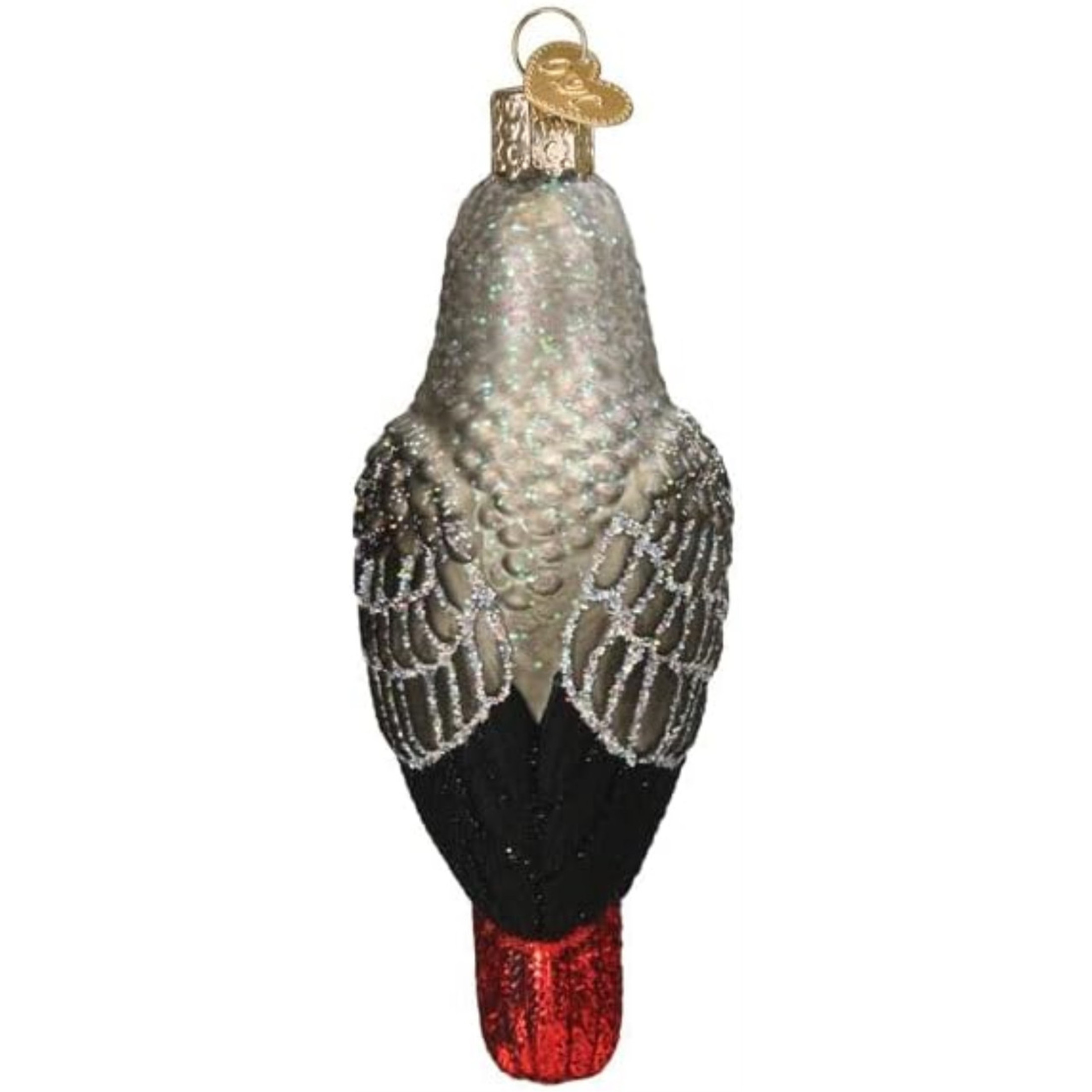Old World Christmas Blown Glass Ornament for Christmas Tree, African Grey Parrot (with OWC Gift Box)