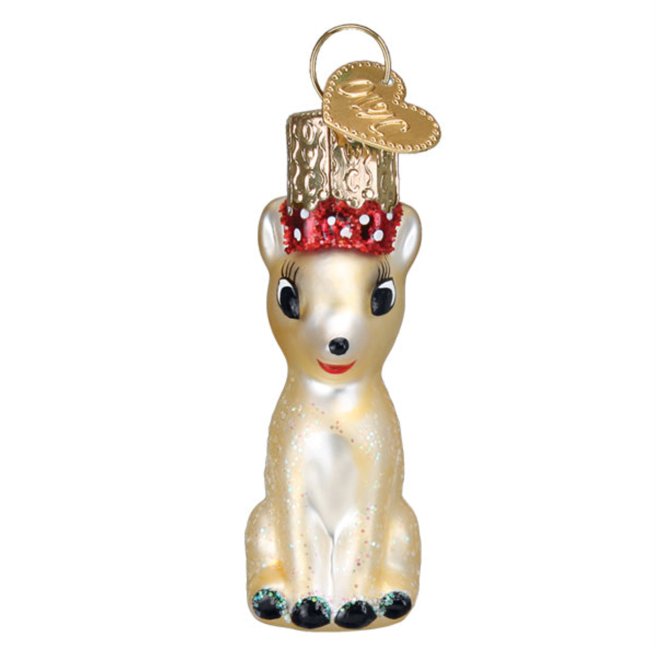Old World Christmas Blown Glass Ornament for Christmas Tree, Mini Clarice (with OWC Gift Box)