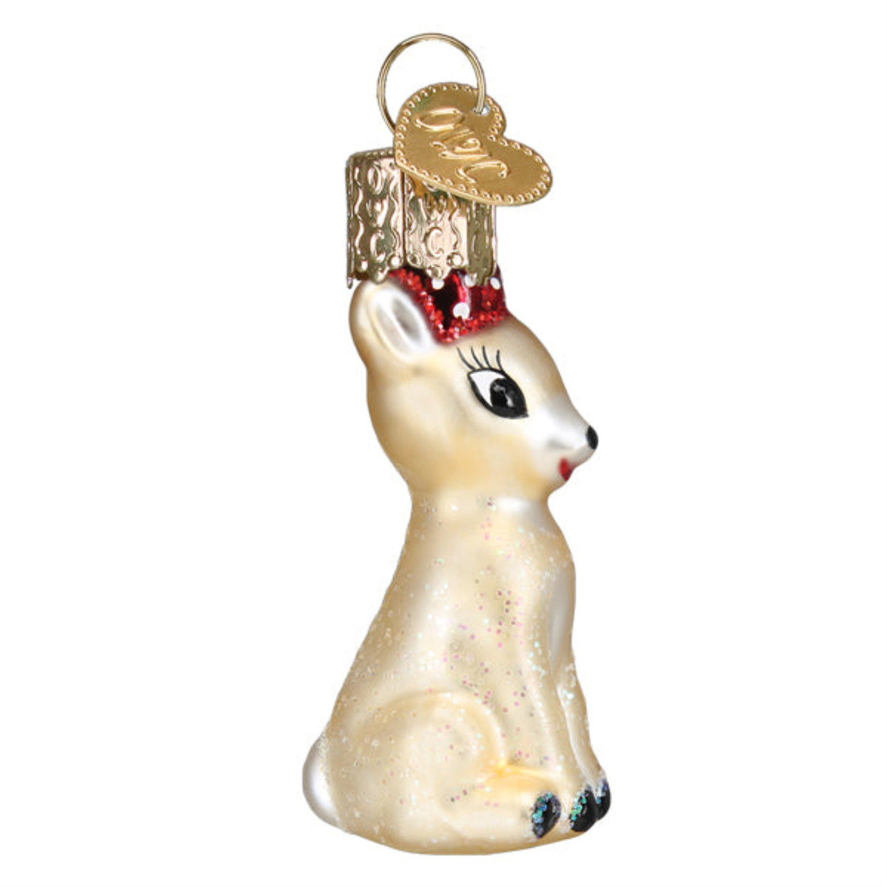 Old World Christmas Blown Glass Ornament for Christmas Tree, Mini Clarice (with OWC Gift Box)