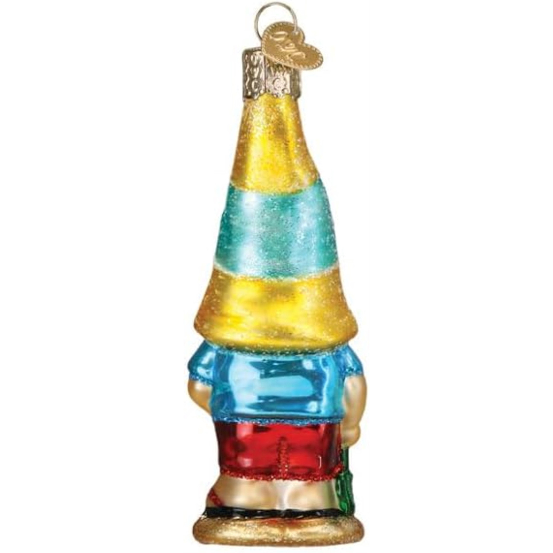 Old World Christmas Blown Glass Ornament for Christmas Tree, Seaside Gnome (with OWC Gift Box)