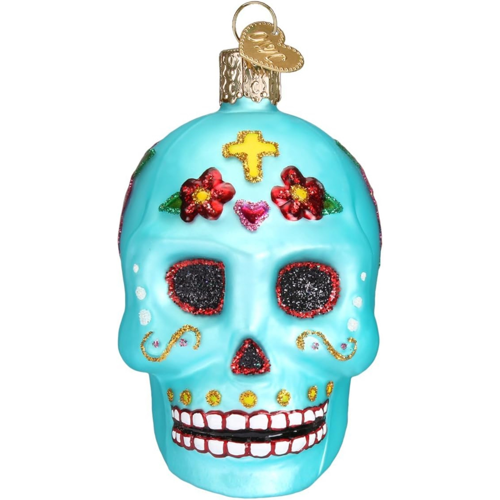 Old World Christmas Blown Glass Ornament for Christmas Tree, Day Of The Dead