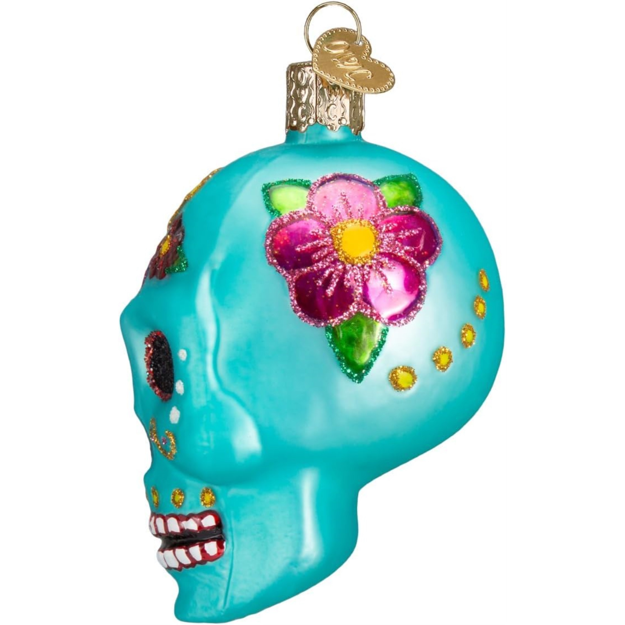 Old World Christmas Blown Glass Ornament for Christmas Tree, Day Of The Dead