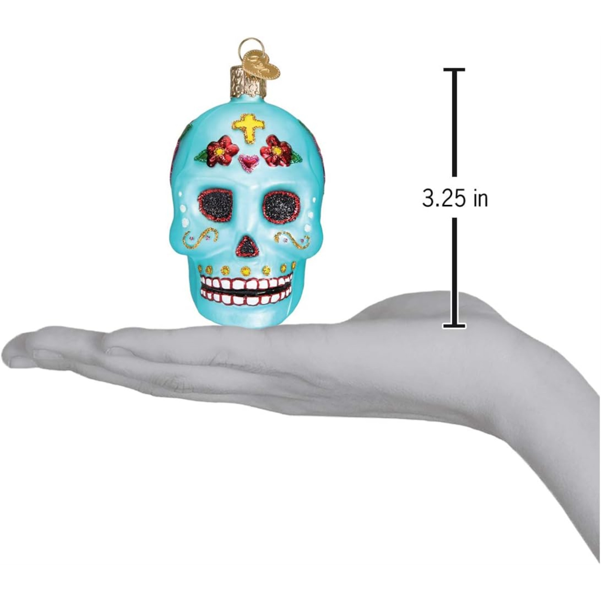 Old World Christmas Blown Glass Ornament for Christmas Tree, Day Of The Dead