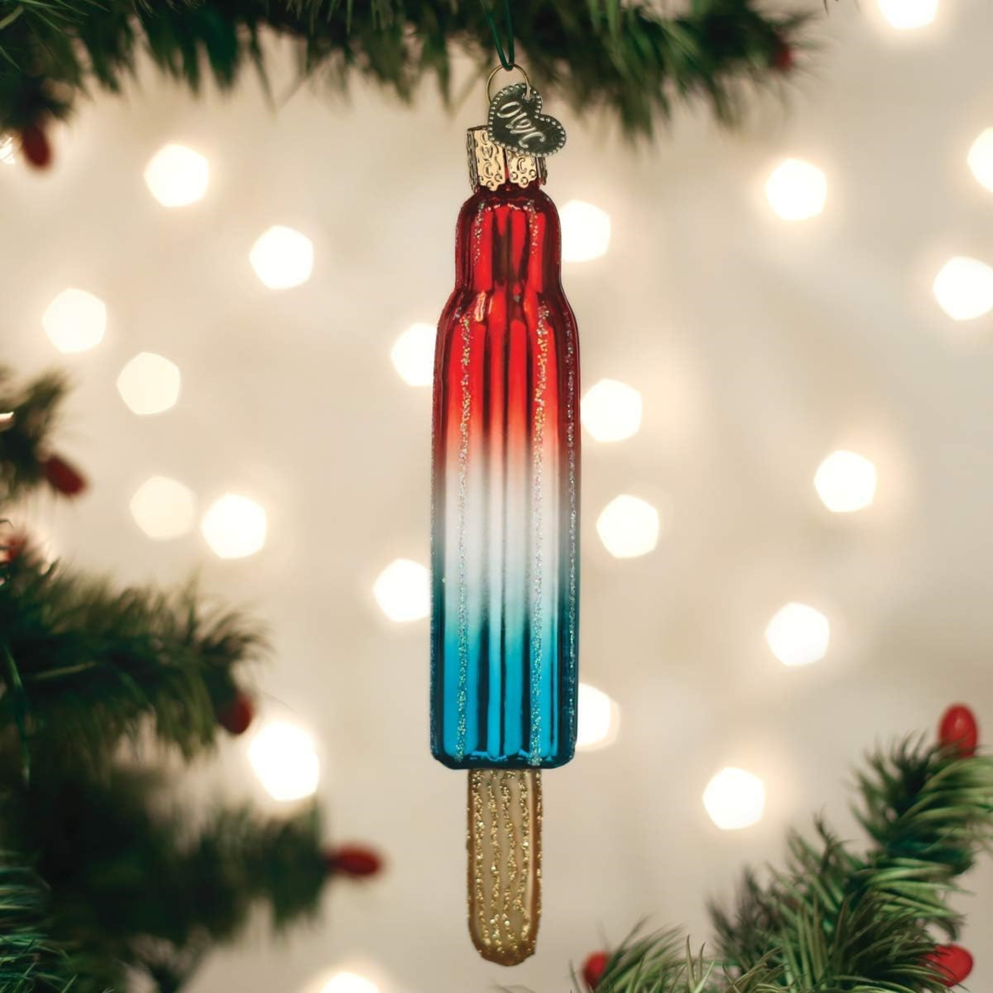 Old World Christmas Blown Glass Ornament for Christmas Tree, Ice Pop