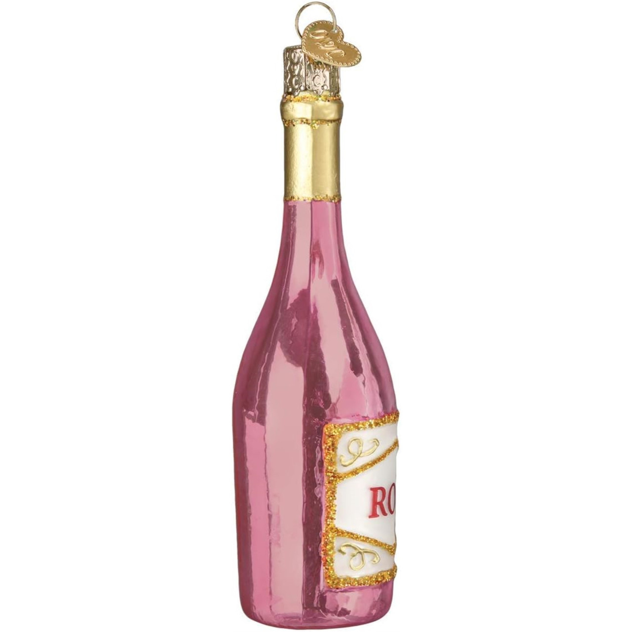 Old World Christmas Blown Glass Ornament for Christmas Tree, Rose Wine (with OWC Gift Box)