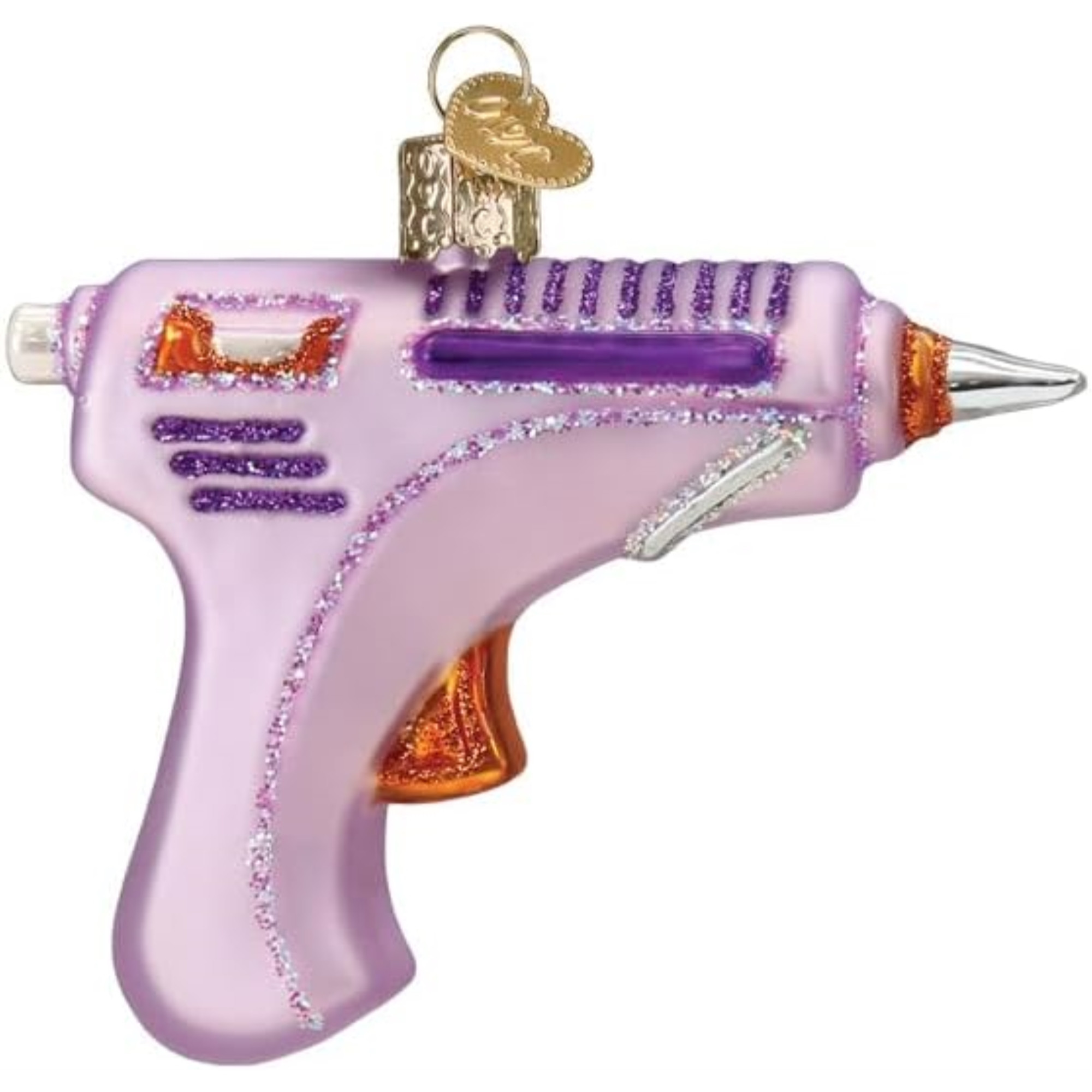 Old World Christmas Blown Glass Ornament for Christmas Tree, Hot Glue Gun