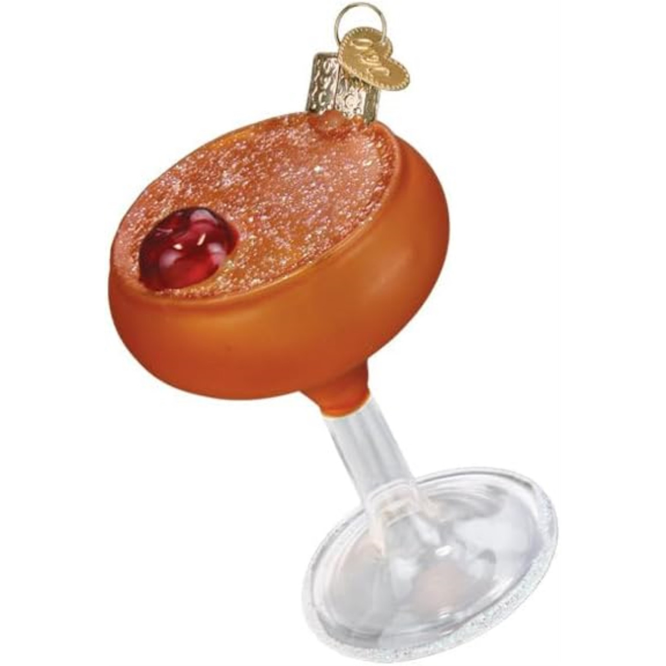 Old World Christmas Blown Glass Ornament for Christmas Tree, Manhattan Martini (with OWC Gift Box)