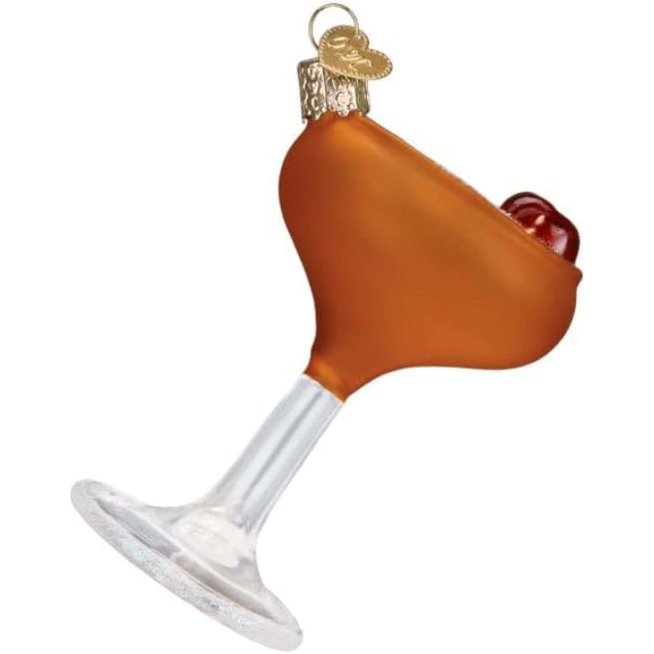 Old World Christmas Blown Glass Ornament for Christmas Tree, Manhattan Martini (with OWC Gift Box)