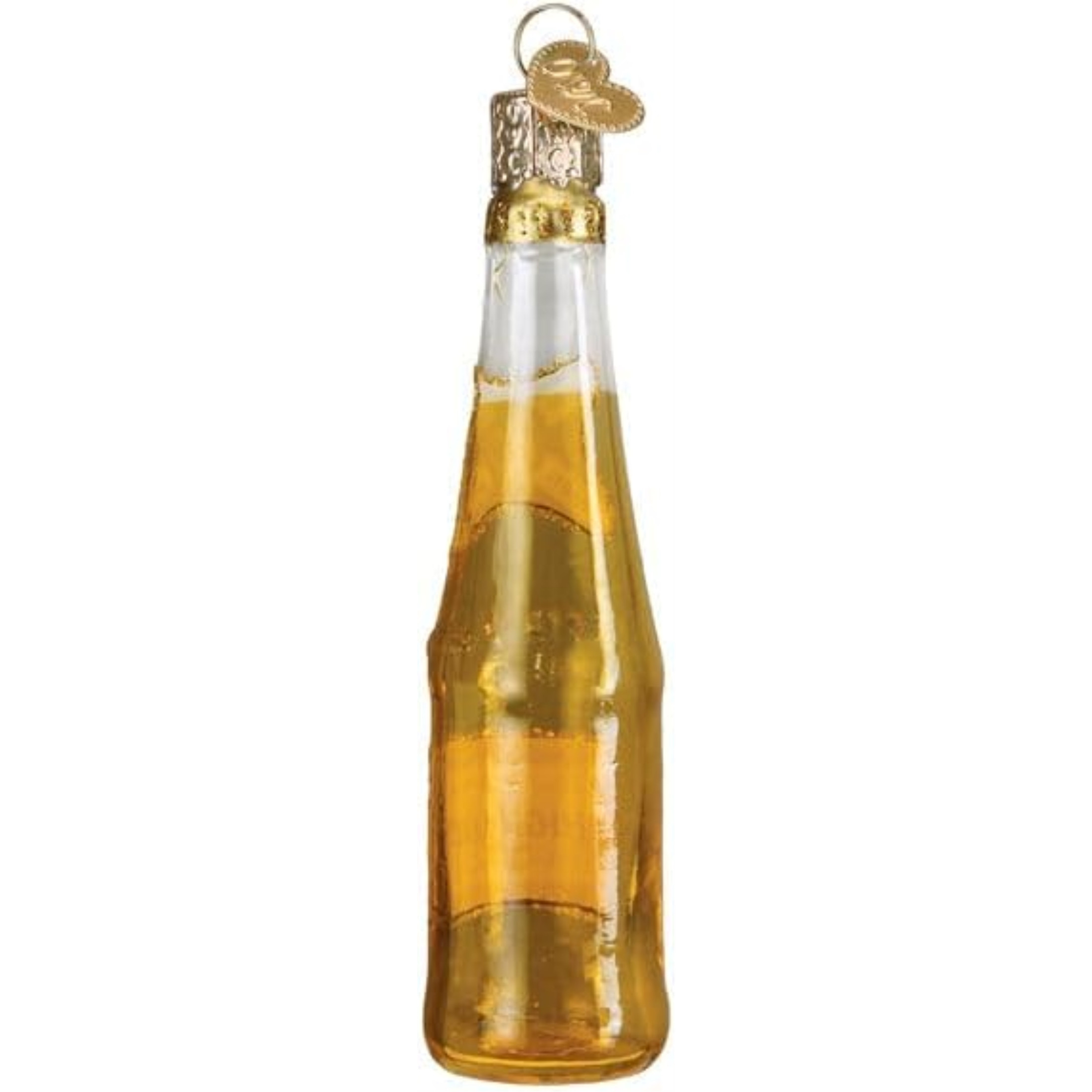 Old World Christmas Blown Glass Ornament for Christmas Tree, Miller High Life Bottle (with OWC Gift Box)
