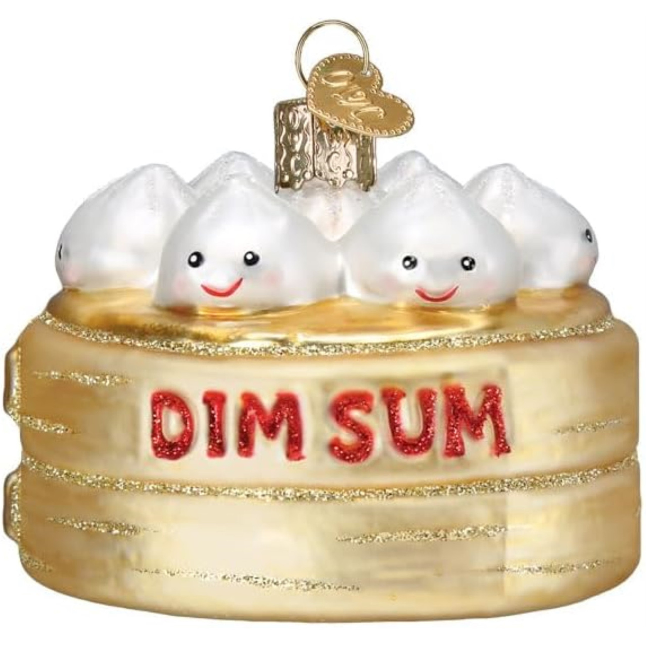 Old World Christmas Blown Glass Ornament for Christmas Tree, Dim Sum (with OWC Gift Box)