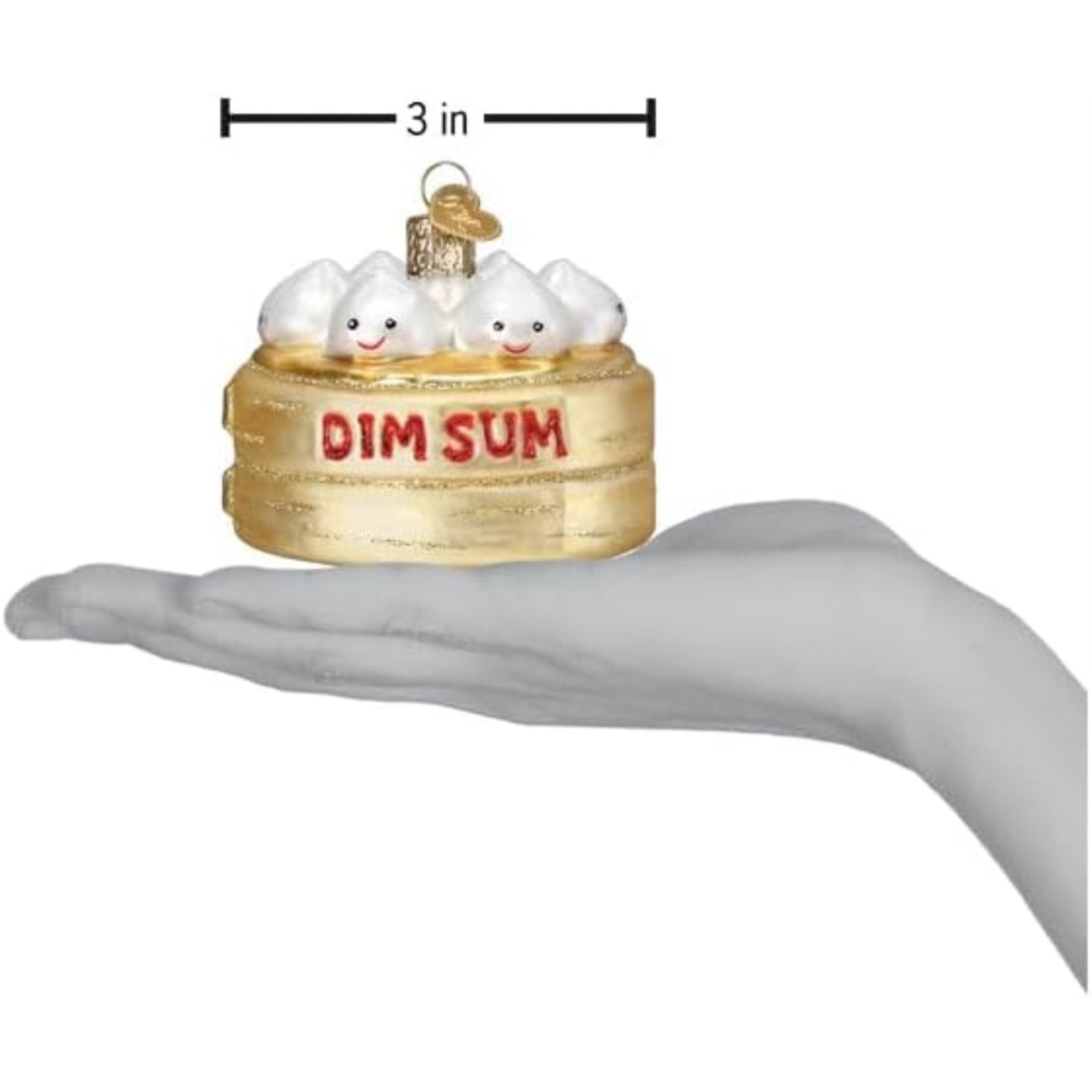 Old World Christmas Blown Glass Ornament for Christmas Tree, Dim Sum (with OWC Gift Box)