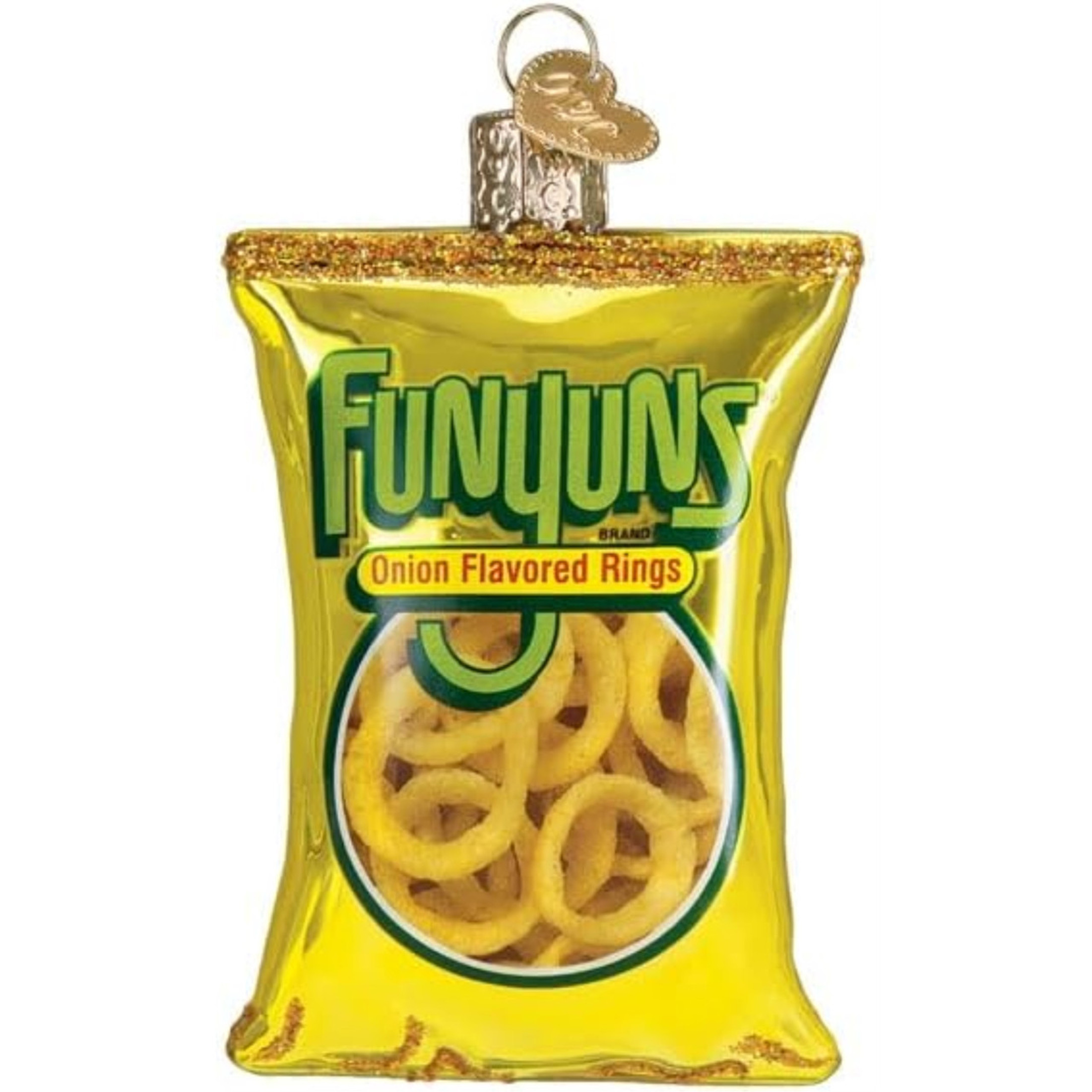 Old World Christmas Blown Glass Ornament for Christmas Tree, Funyuns (with OWC Gift Box)