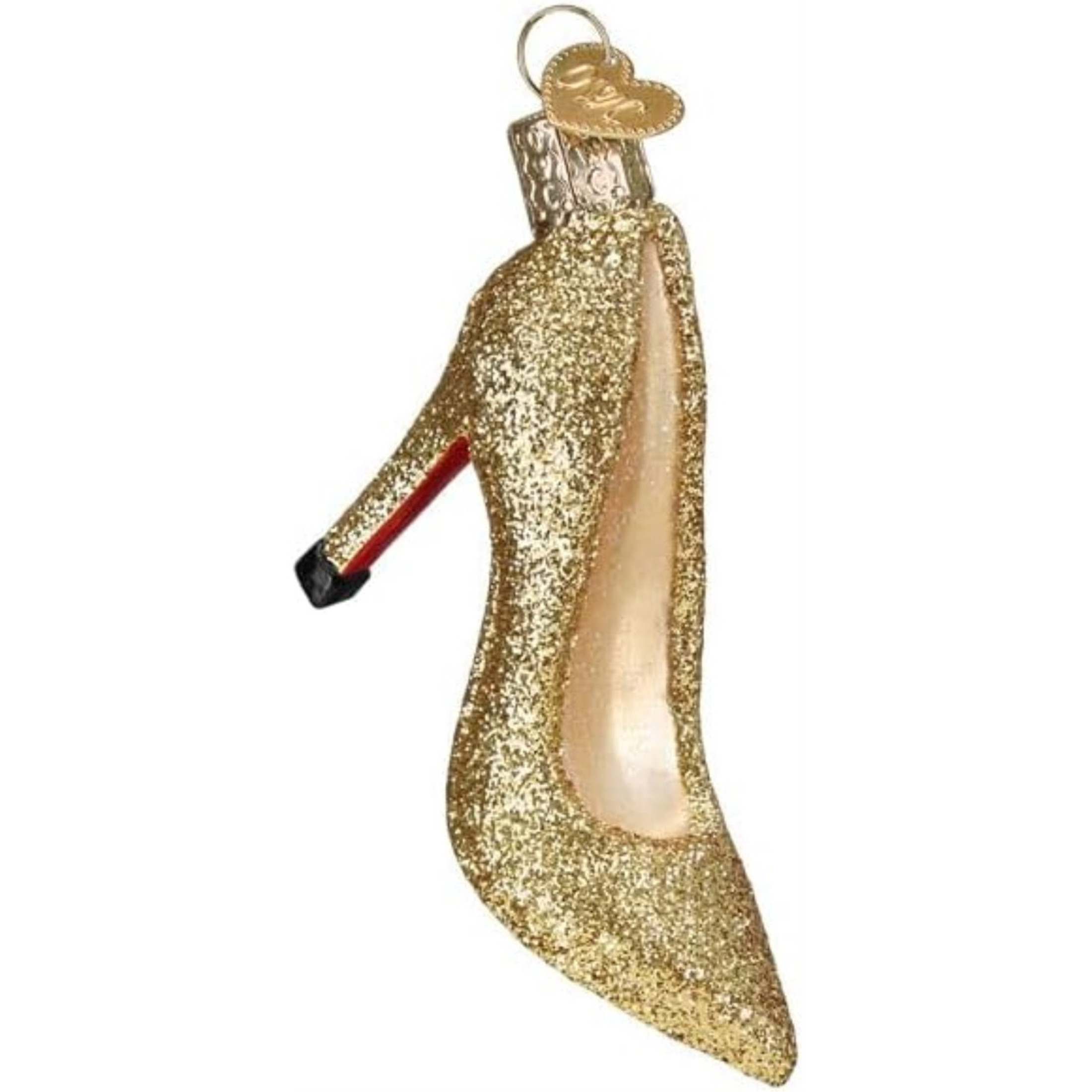 Old World Christmas Blown Glass Ornament for Christmas Tree, Glam Heel (with OWC Gift Box)