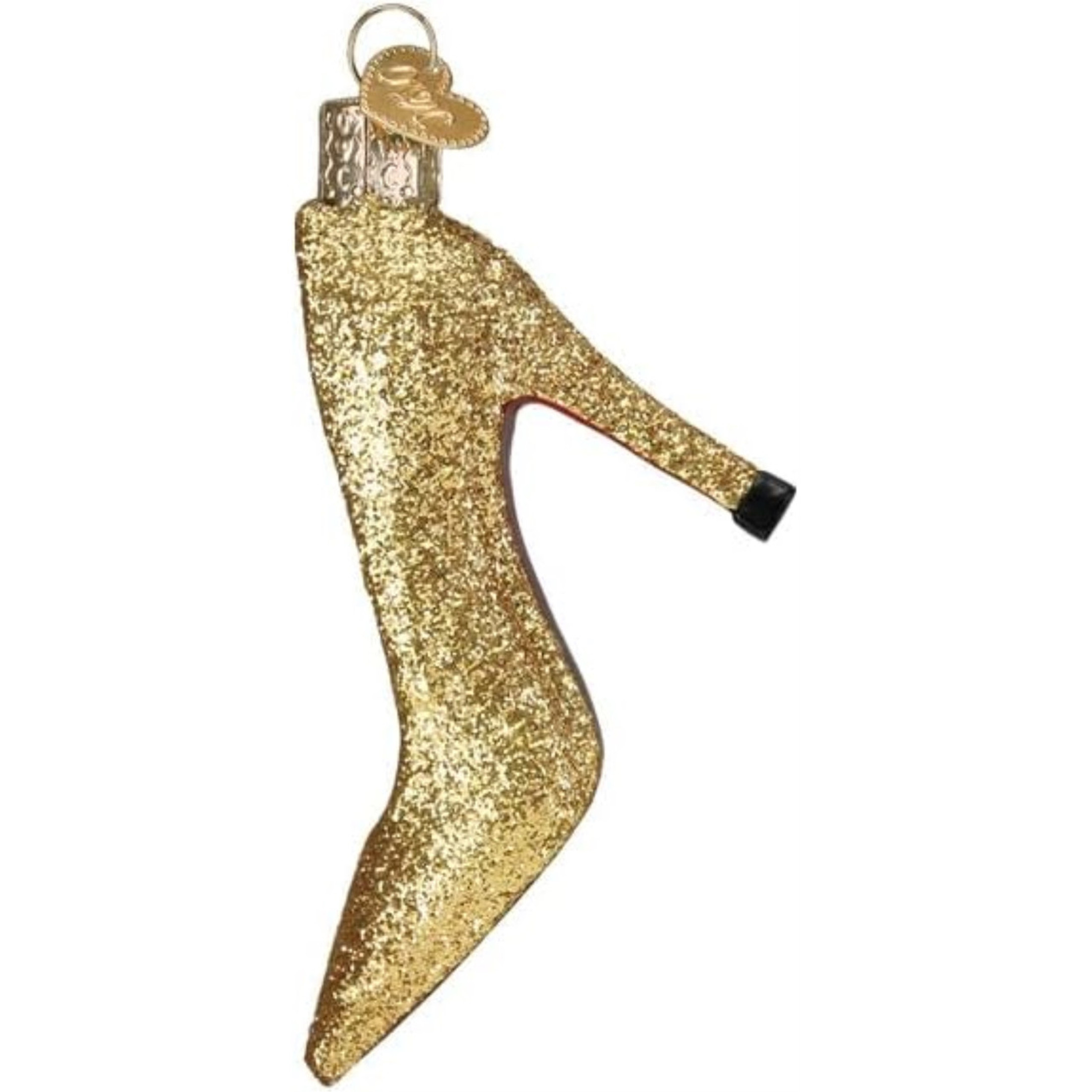 Old World Christmas Blown Glass Ornament for Christmas Tree, Glam Heel (with OWC Gift Box)