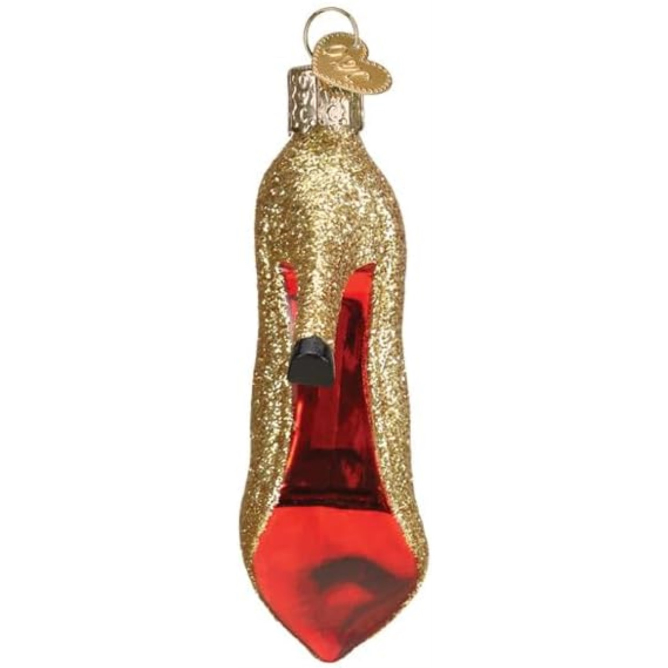 Old World Christmas Blown Glass Ornament for Christmas Tree, Glam Heel (with OWC Gift Box)