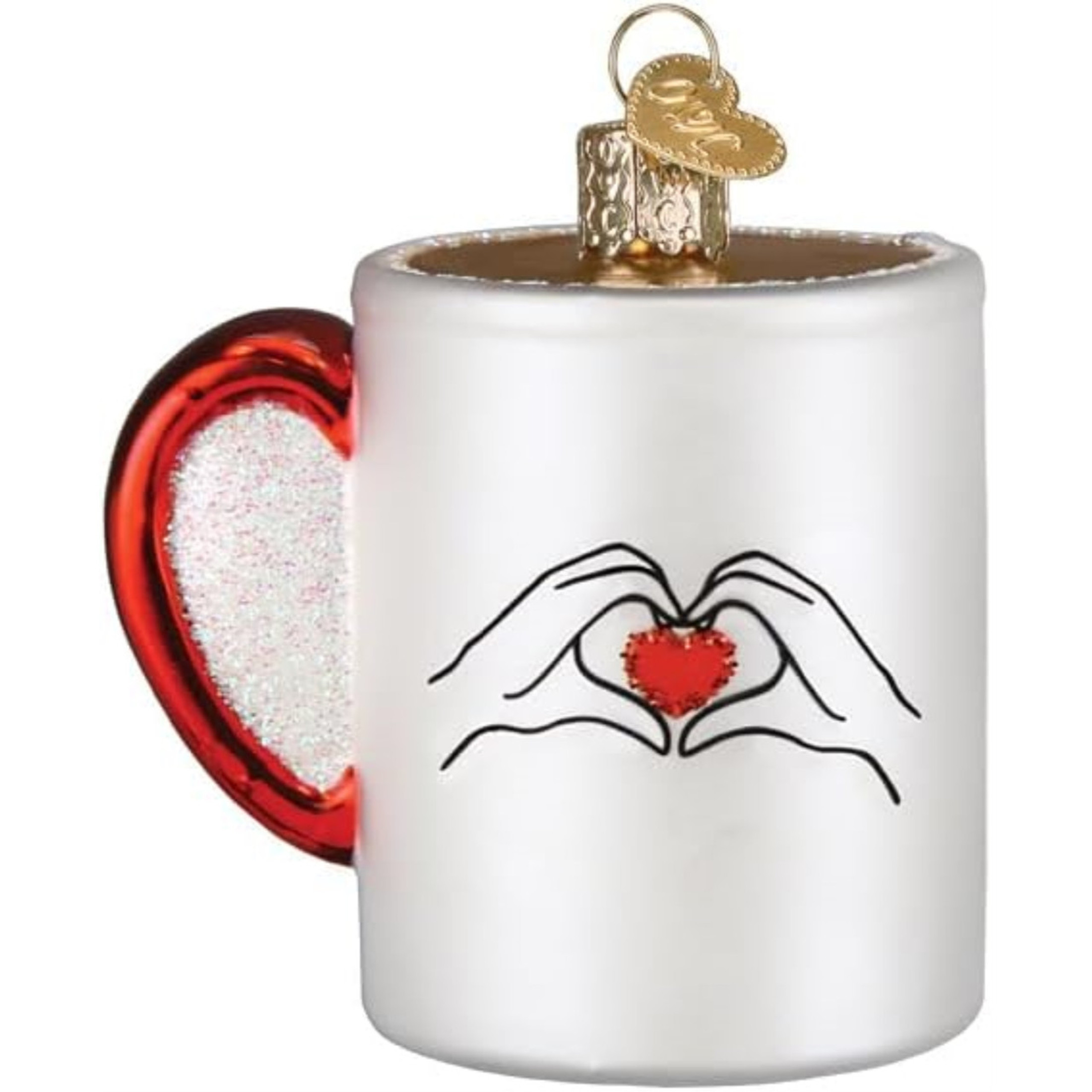 Old World Christmas Blown Glass Ornament for Christmas Tree, Swiftea Mug (with OWC Gift Box)