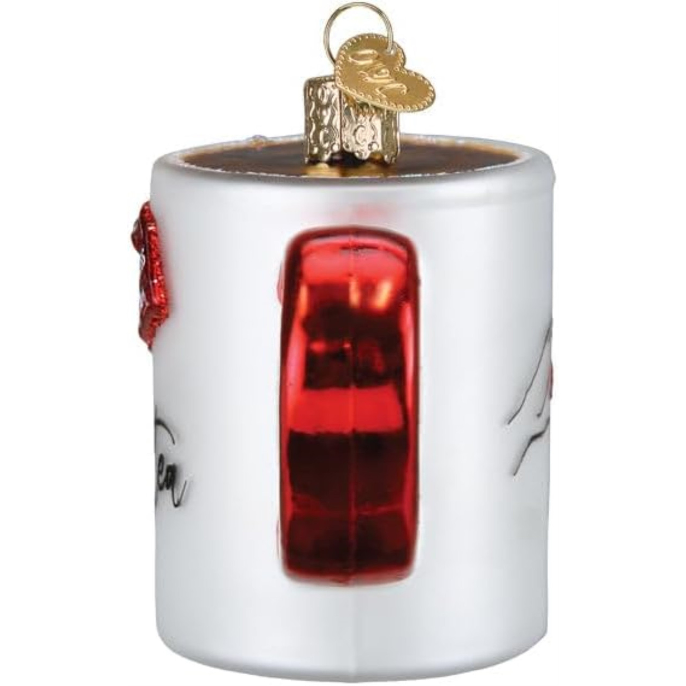 Old World Christmas Blown Glass Ornament for Christmas Tree, Swiftea Mug (with OWC Gift Box)