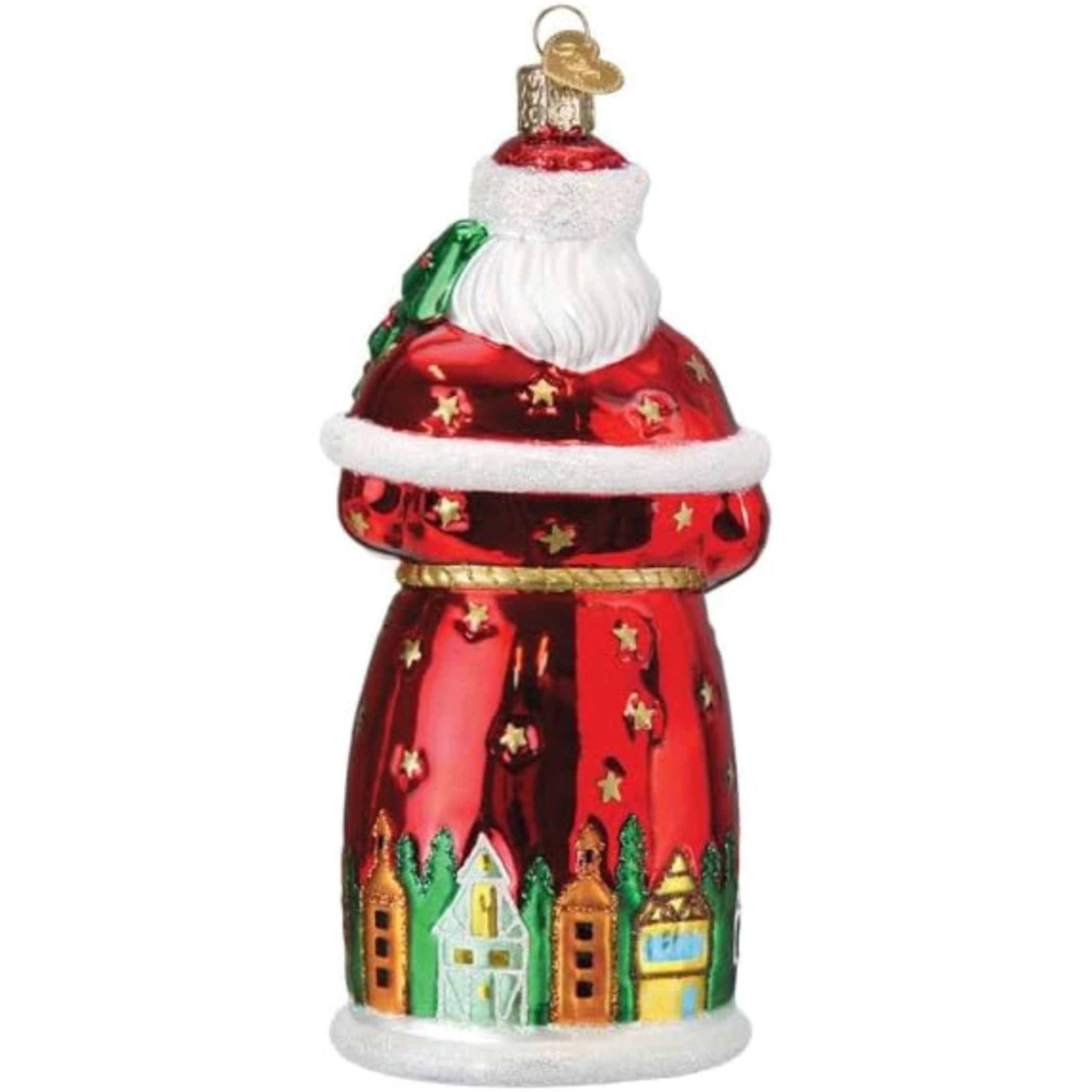 Old World Christmas Blown Glass Ornament for Christmas Tree, German Santa (with OWC Gift Box)