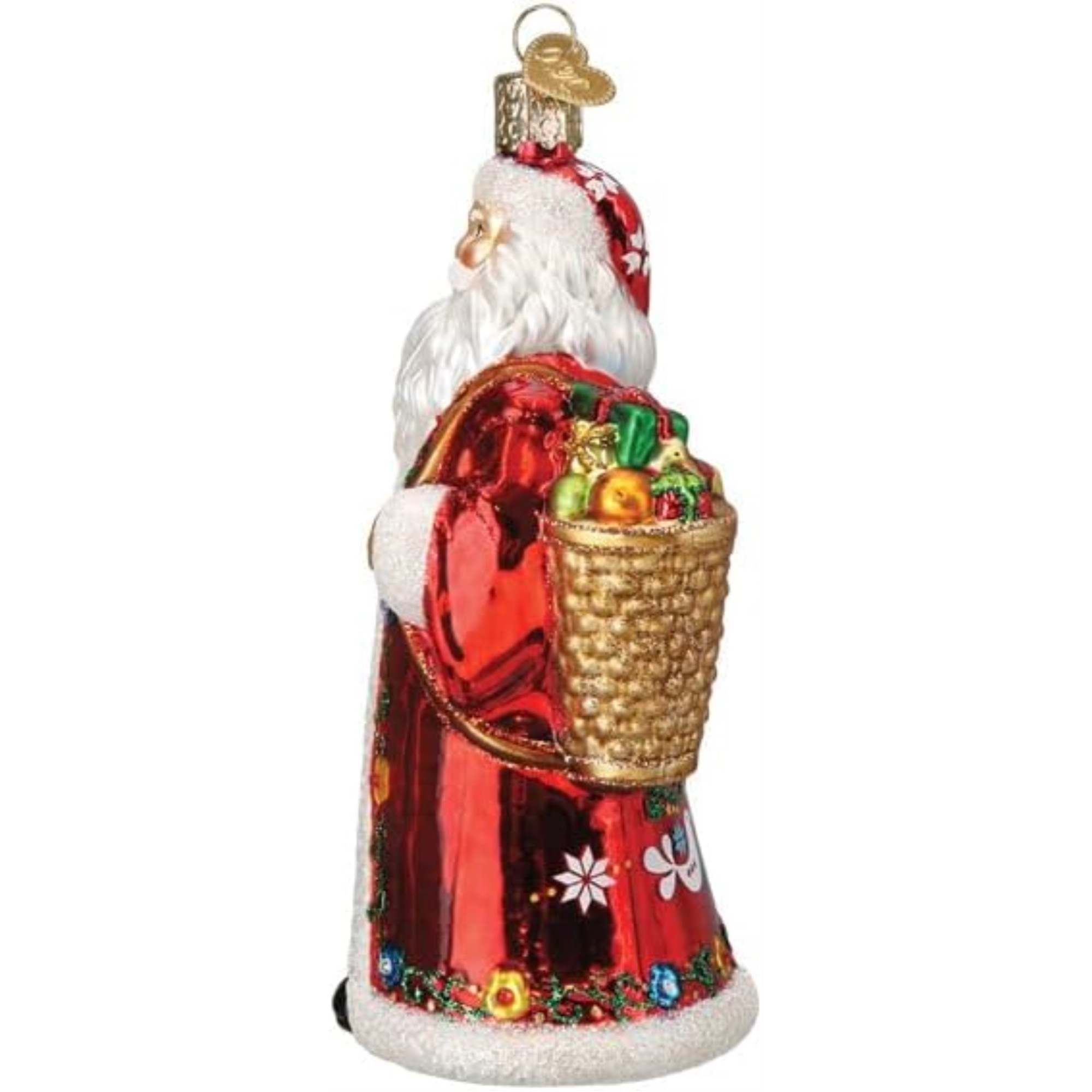 Old World Christmas Blown Glass Ornament for Christmas Tree, Norwegian Santa