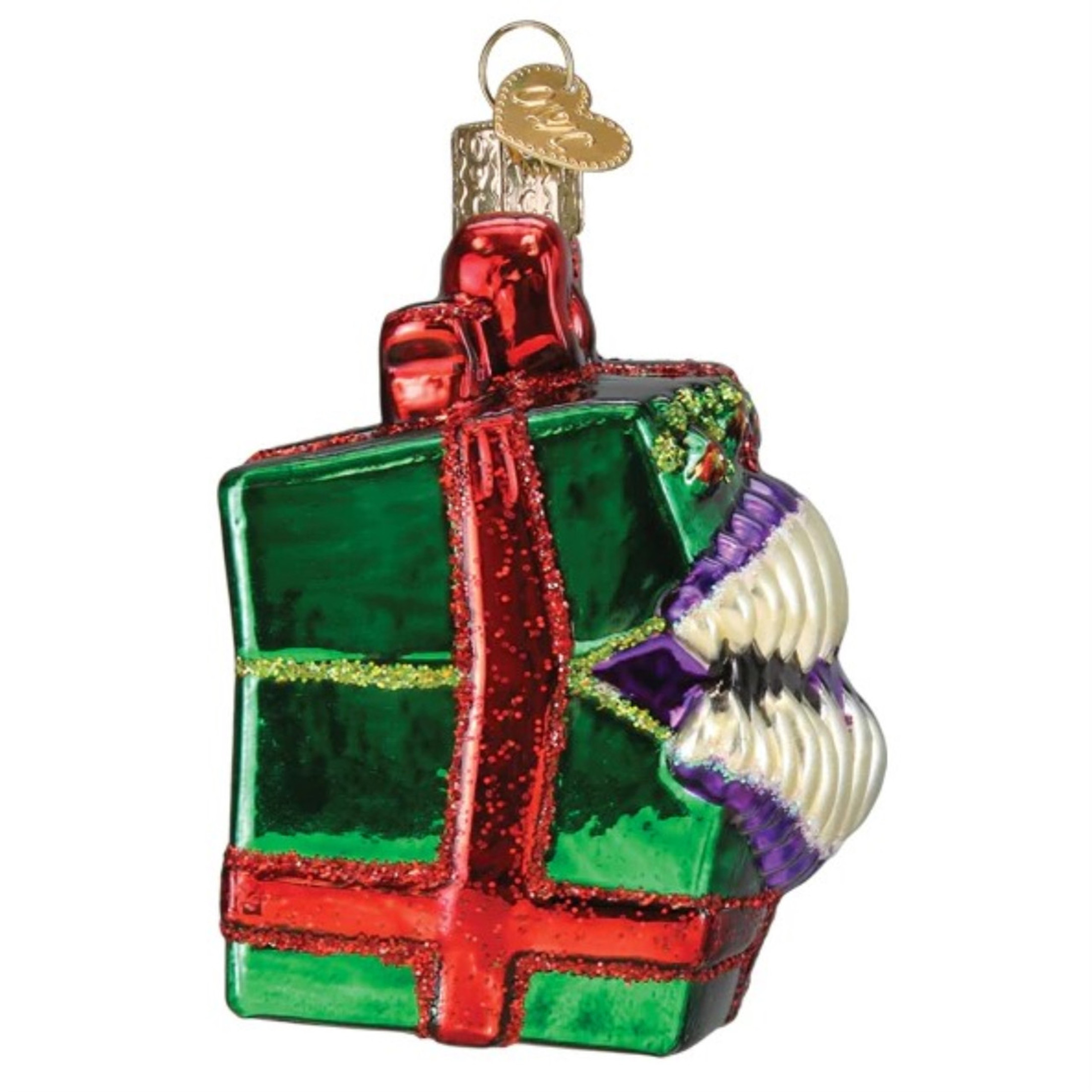 Old World Christmas Blown Glass Ornament for Christmas Tree, D & D Holiday Mimic (with OWC Gift Box)