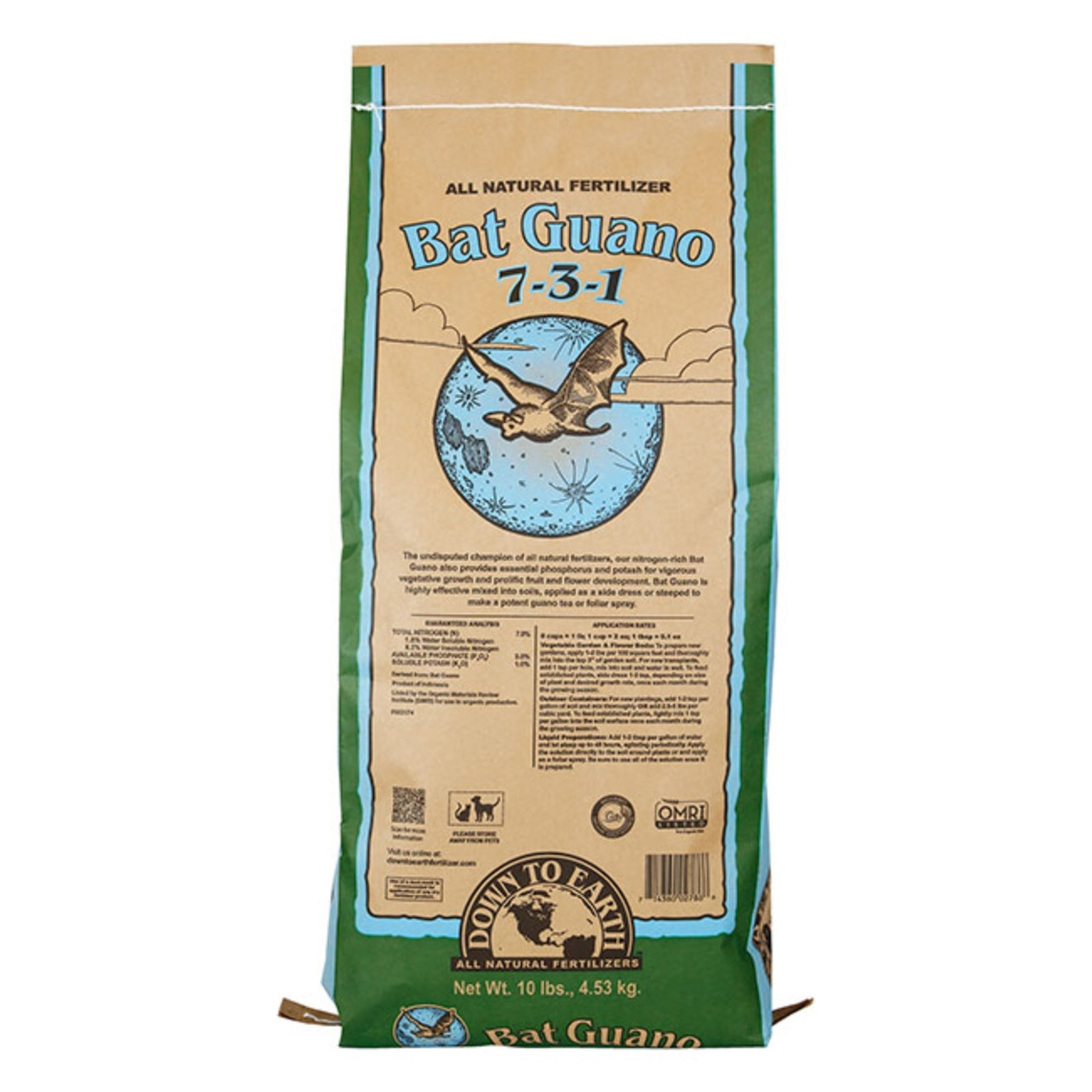 Down To Earth Bat Guano Essential Plant Nutrition 7-3-1