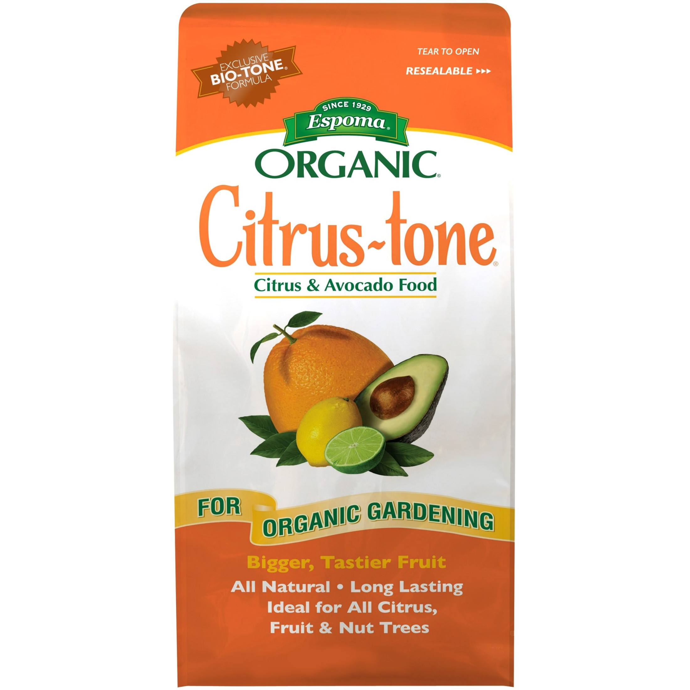 Espoma Organic Citrus-tone 5-2-6 Natural & Organic Plant Food for all Citrus, Fruit, Nut & Avocado Trees, Promotes Vigorous Growth & Abundant Fruit