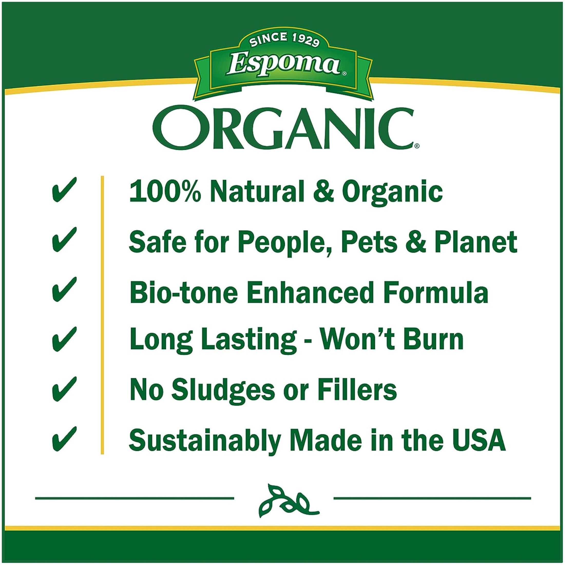 Espoma Organic Citrus-tone 5-2-6 Citrus & Avocado Plant Food for Organic Gardening, All Natural for Citrus, Fruit and Nut Trees