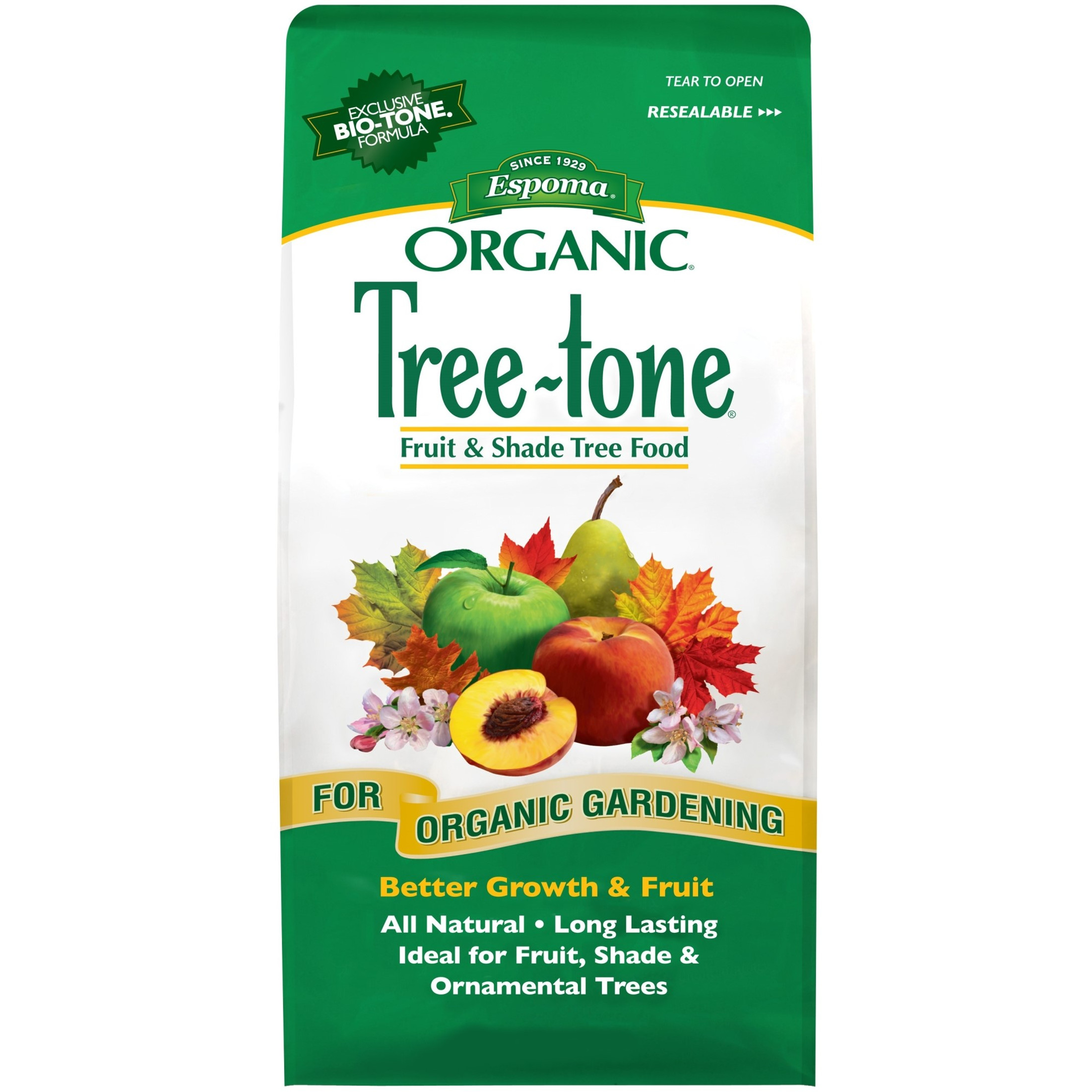 Espoma Organic Tree-tone 6-3-2 Natural & Organic Plant Food for All Trees; Use for Fruit Trees Like Peach & Apple Trees and All Shade Trees
