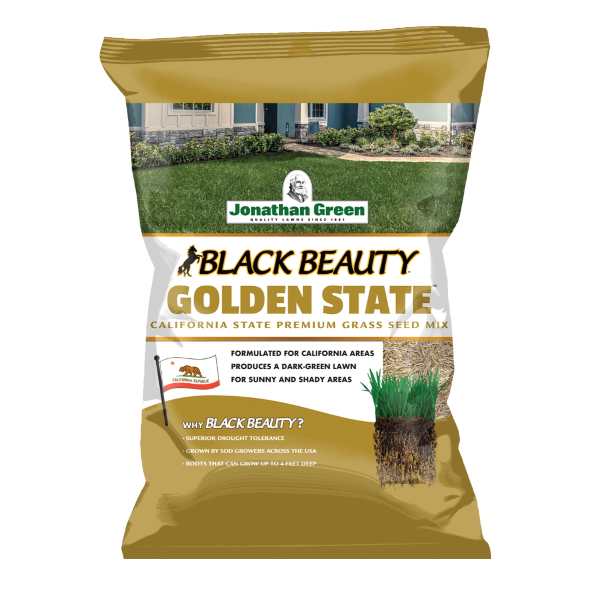Jonathan Green Black Beauty Golden State California Premium Grass Seed Mix