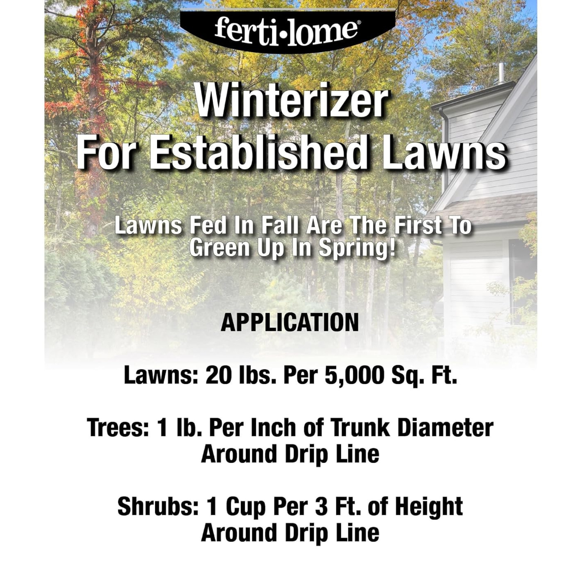 Fertilome Winterizer 25-0-6 Fertilizer for Established Lawns
