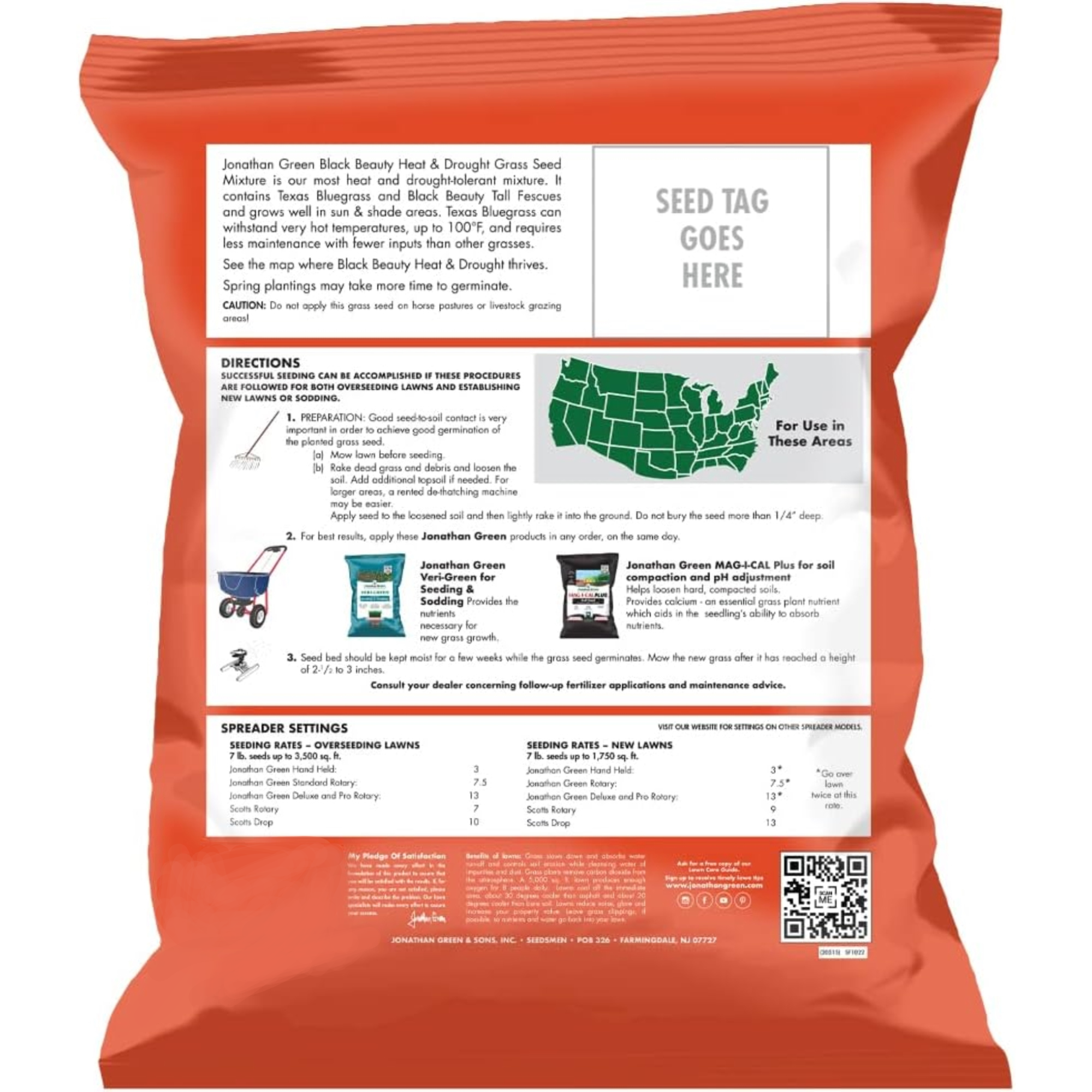 Jonathan Green Black Beauty Heat & Drought Resistant Grass Seed Mix