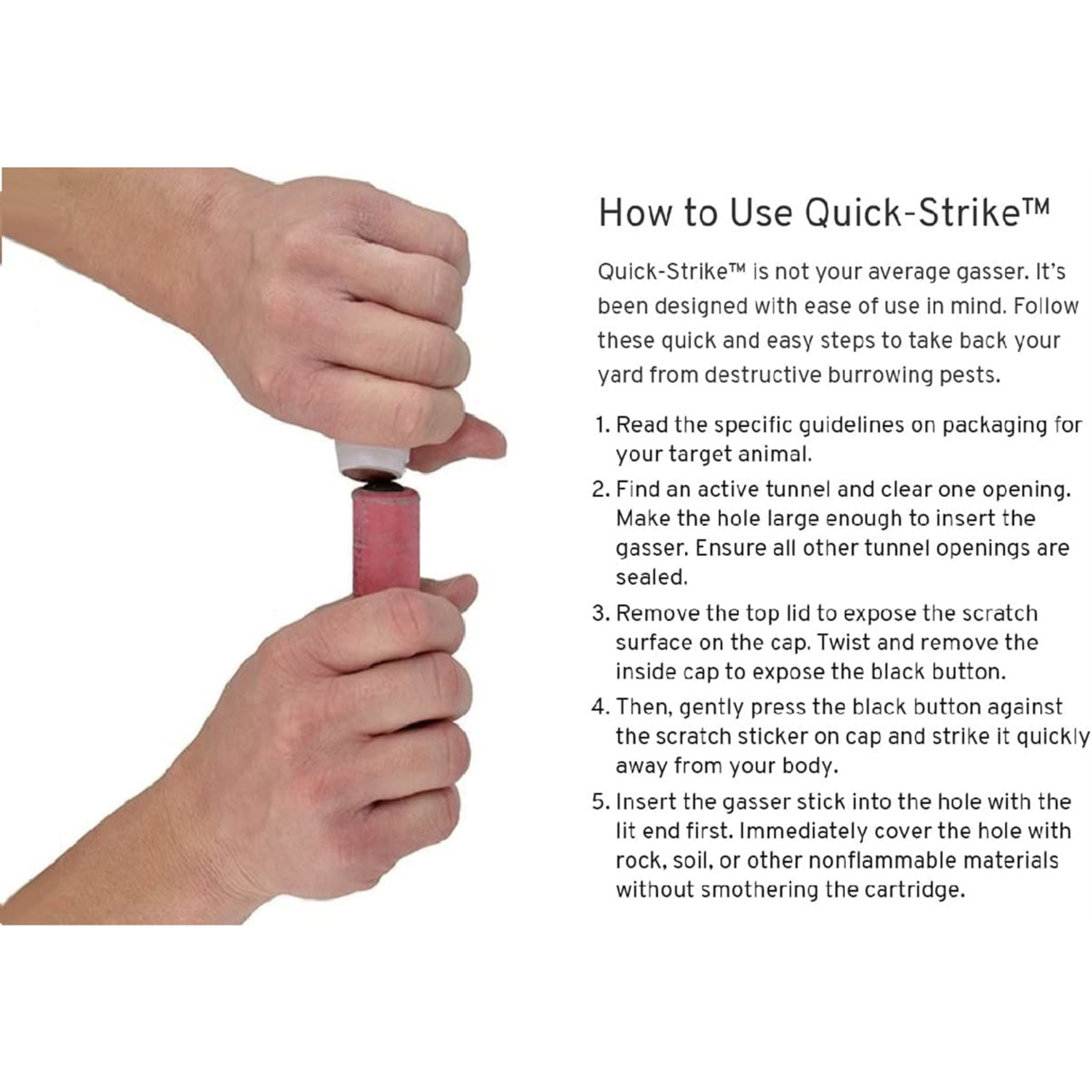 Victor Pest Quick Strike Mole & Gopher Gasser, 4-pack (Quantity of 1)